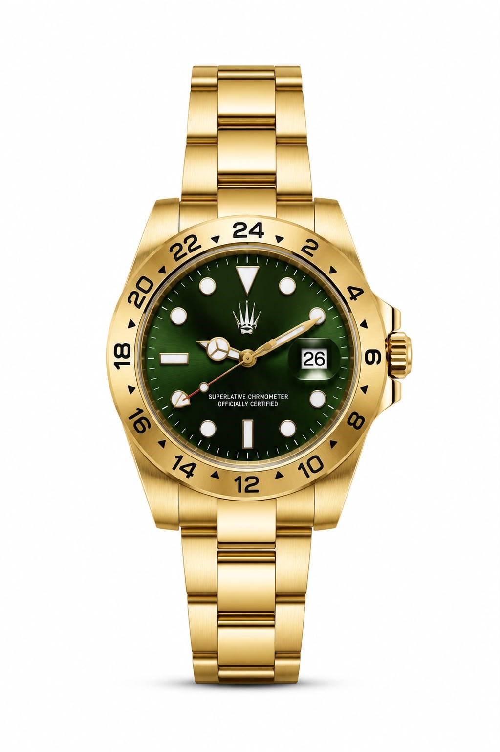 Daytrack Gold Green Çelik Kol SaatiKol SaatiWATCHOFROYALDaytrackDaytrack Gold Green Çelik Kol Saati