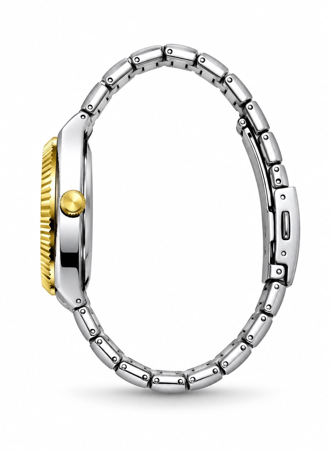 Hexora Prime Silver Gold White Çelik Kol Saati