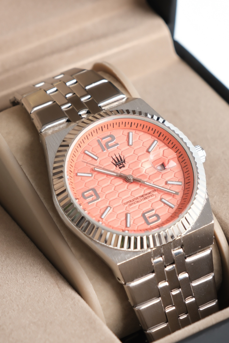 Hexora Prime Silver Turuncu Çelik Kol SaatiKol SaatiWATCHOFROYALHexora PrimeHexora Prime Silver Turuncu Çelik Kol Saati