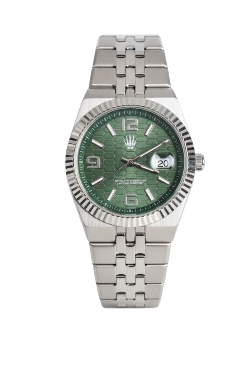 Hexora Prime Silver Green Çelik Kol SaatiKol SaatiWATCHOFROYALHexora PrimeHexora Prime Silver Green Çelik Kol Saati