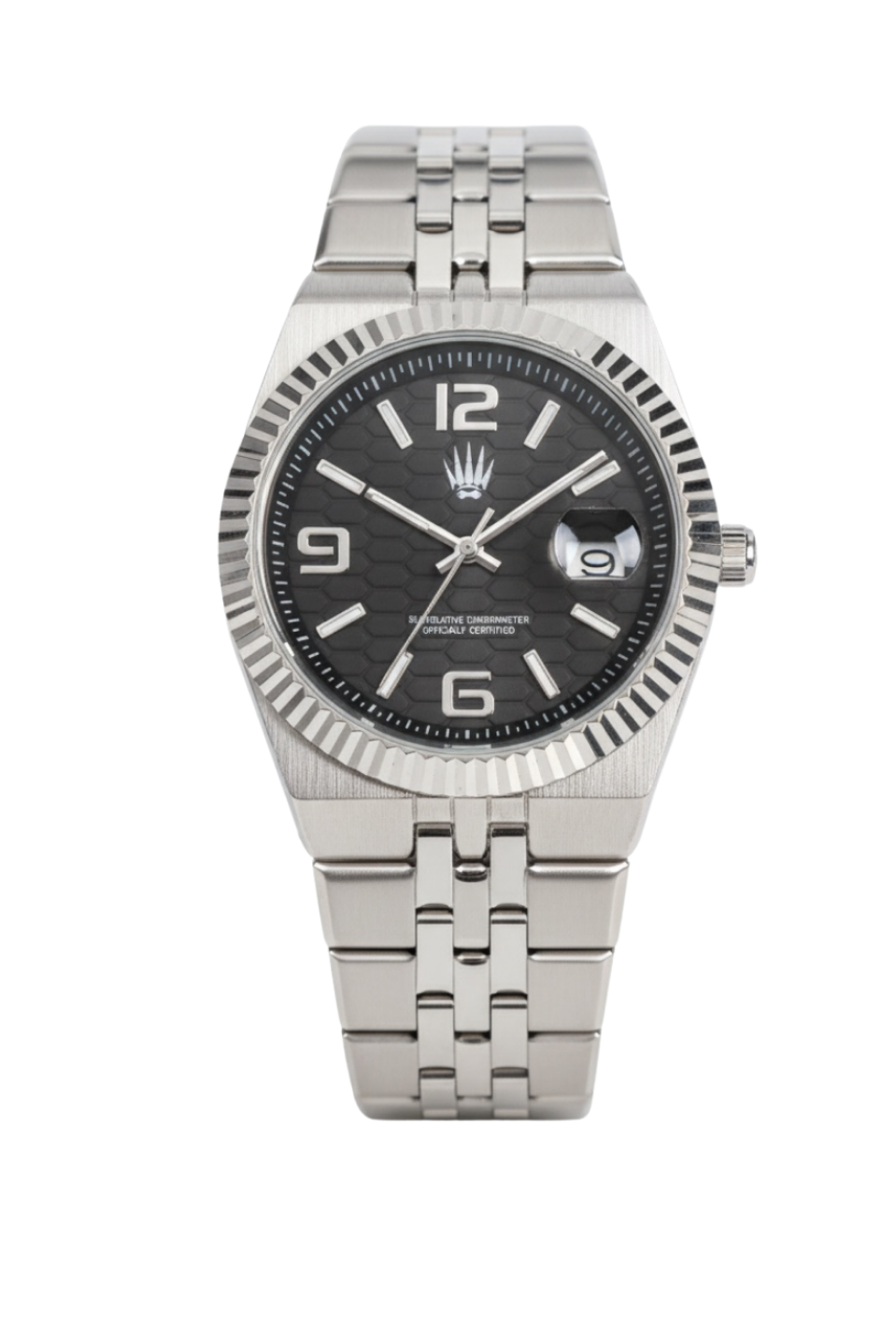 Hexora Prime Silver Black Çelik Kol SaatiKol SaatiWATCHOFROYALHexora PrimeHexora Prime Silver Black Çelik Kol Saati