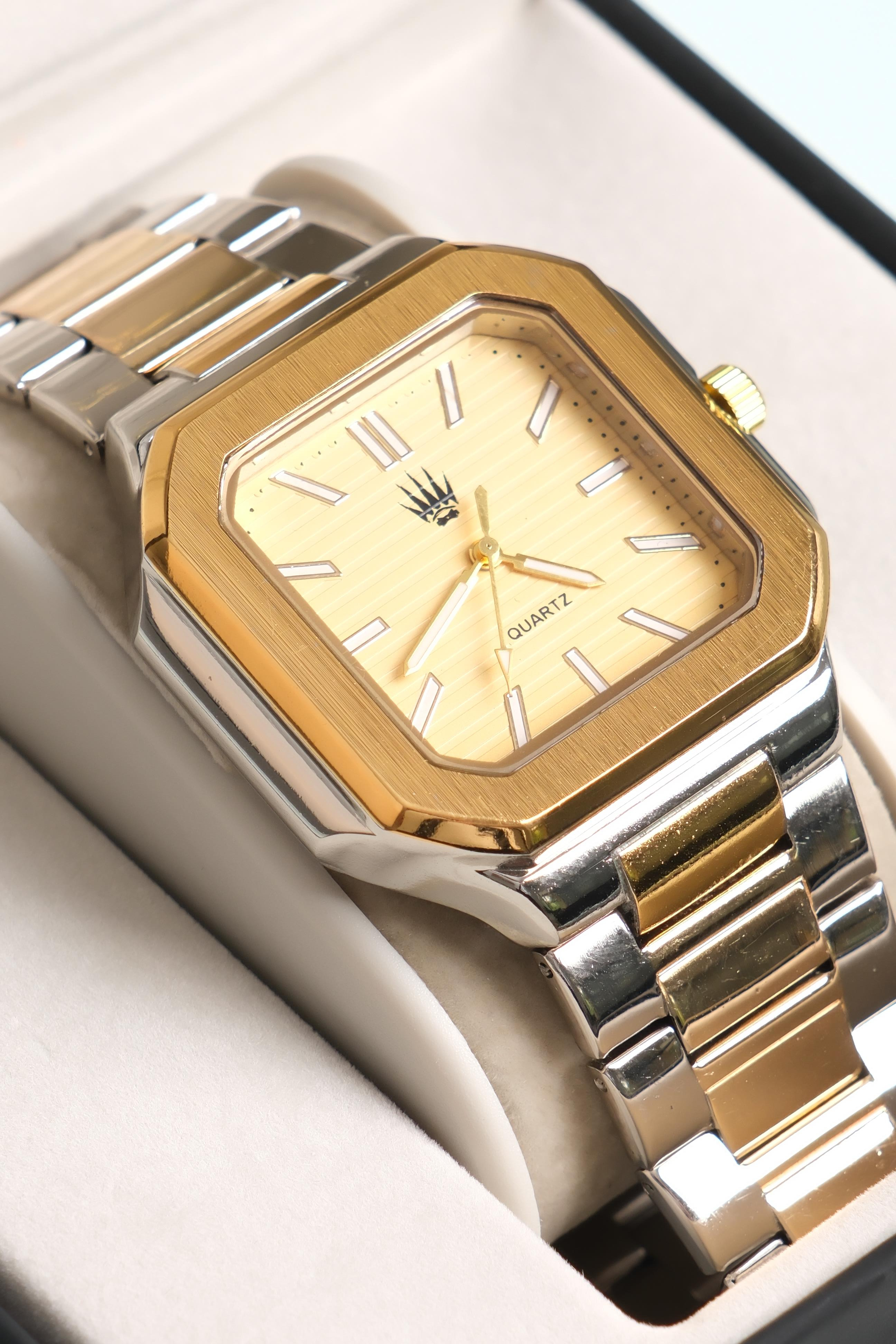 Kratos Silver Gold Yellow Çelik Kol SaatiKol SaatiWATCHOFROYALKratosKratos Silver Gold Yellow Çelik Kol Saati