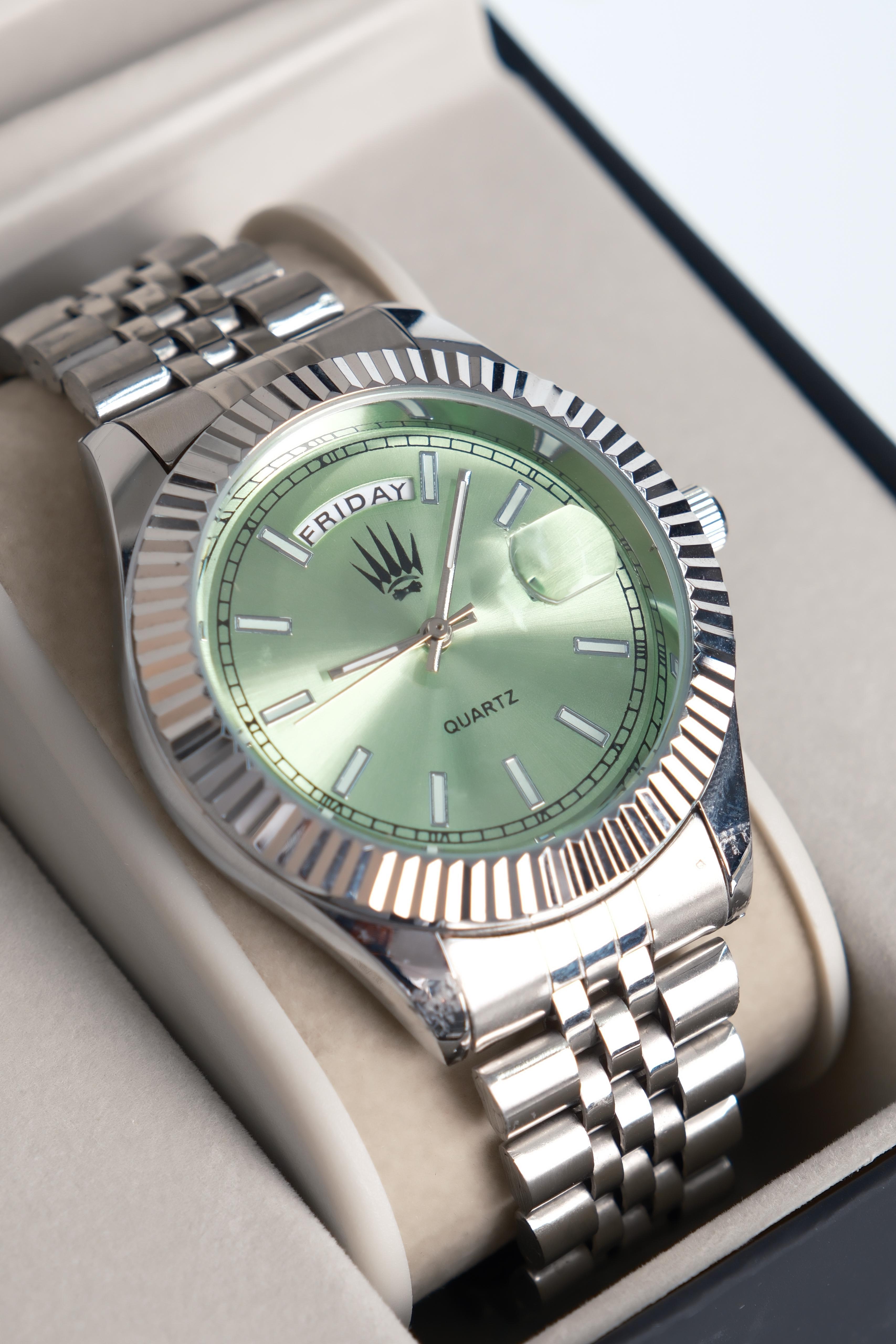 Lumen Romanum Silver Yeşil Kol SaatiKol SaatiWATCHOFROYALLumen RomanumLumen Romanum Silver Yeşil Kol Saati