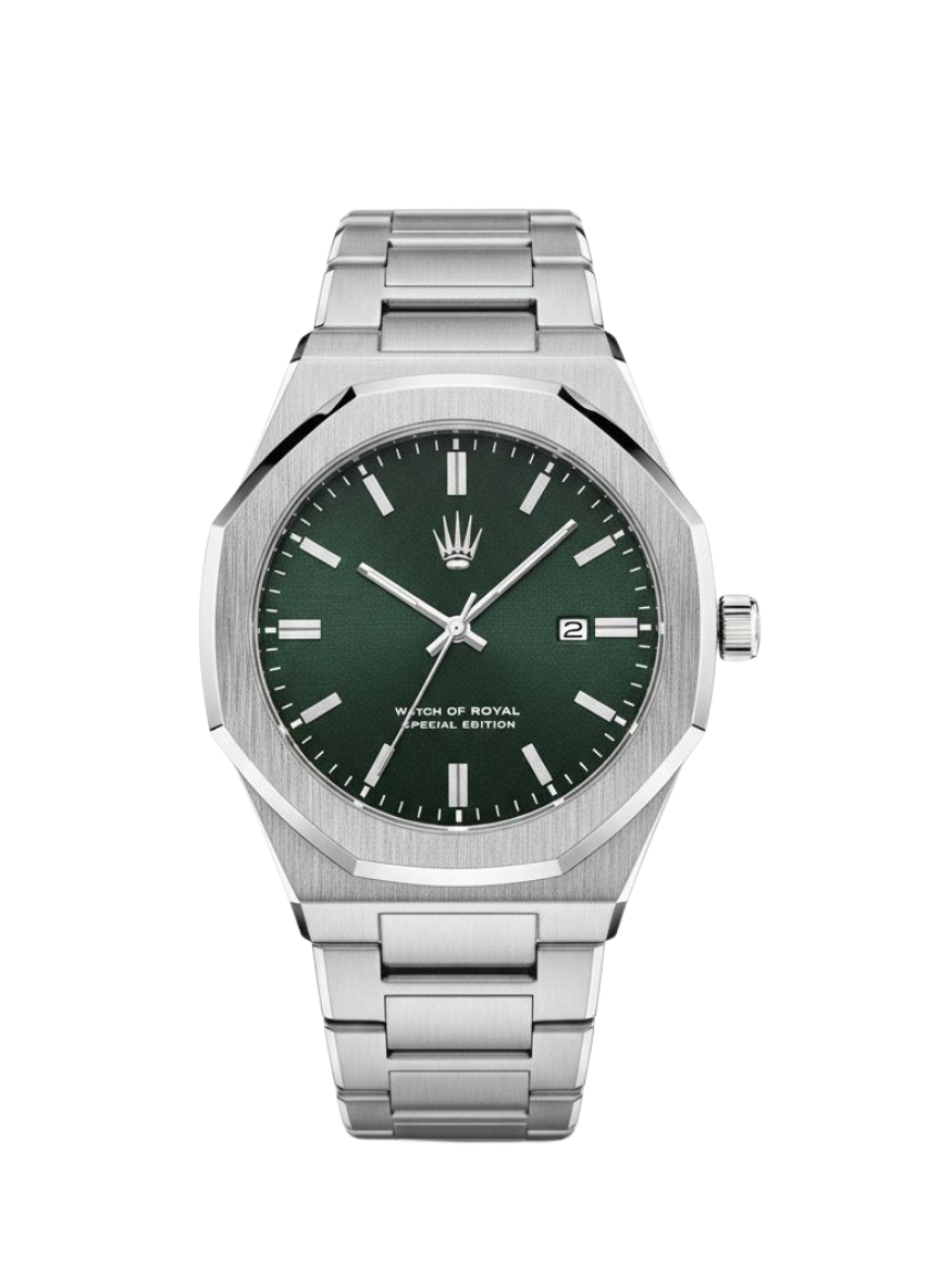 Meridian Silver Green Kol SaatiWatchesWATCHOFROYALMeridianMeridian Silver Green Kol Saati