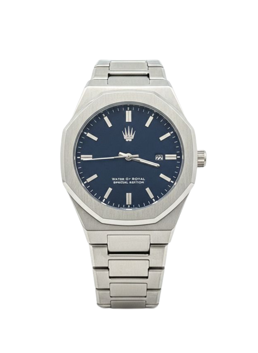 Meridian Silver Blue Kol SaatiWatchesWATCHOFROYALMeridianMeridian Silver Blue Kol Saati