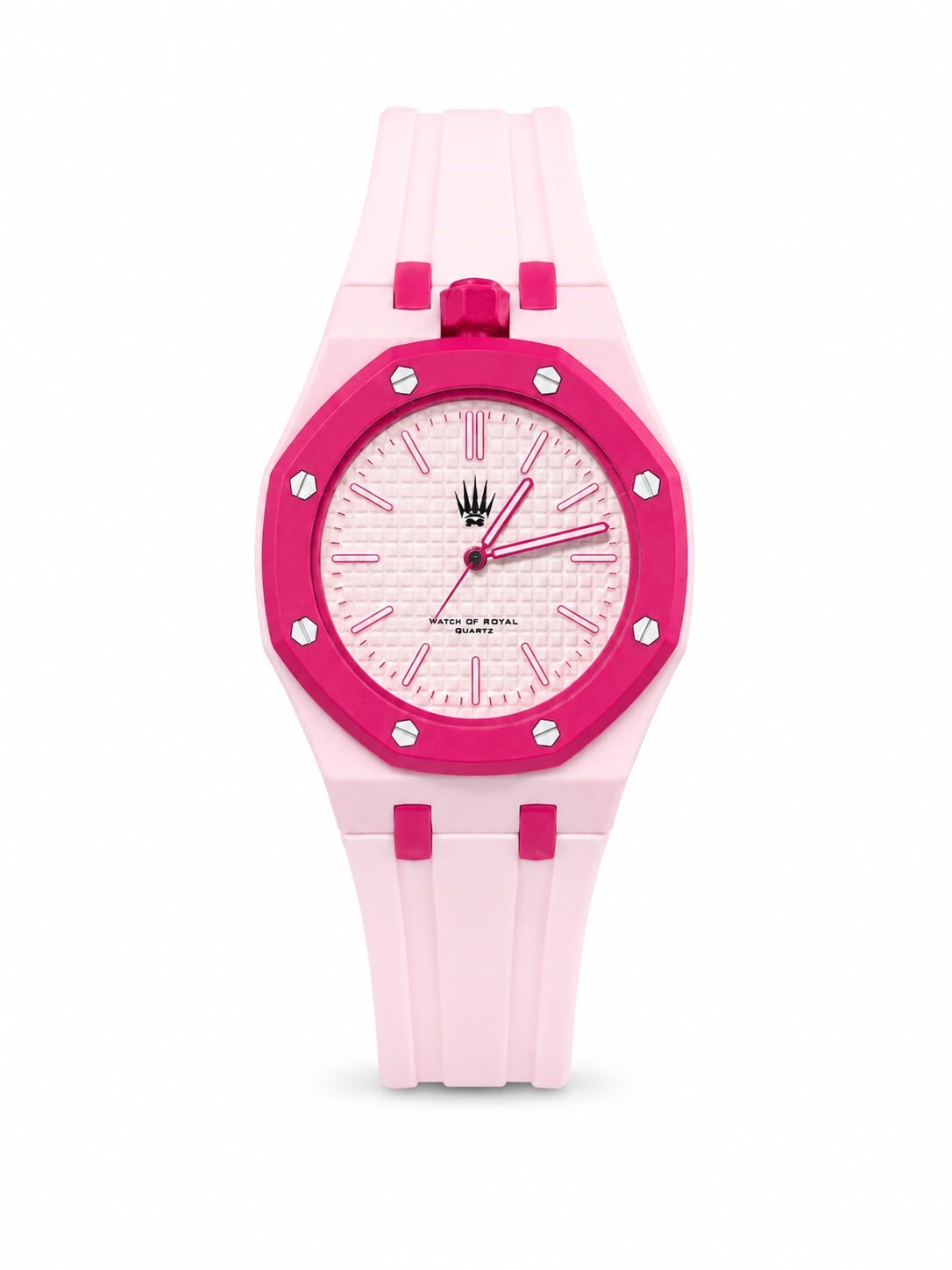 Mivaro Time Pink Slikon Askılı AKsesuar Kol SaatiKol SaatiWATCHOFROYALMivaroMivaro Time Pink Slikon Askılı AKsesuar Kol Saati