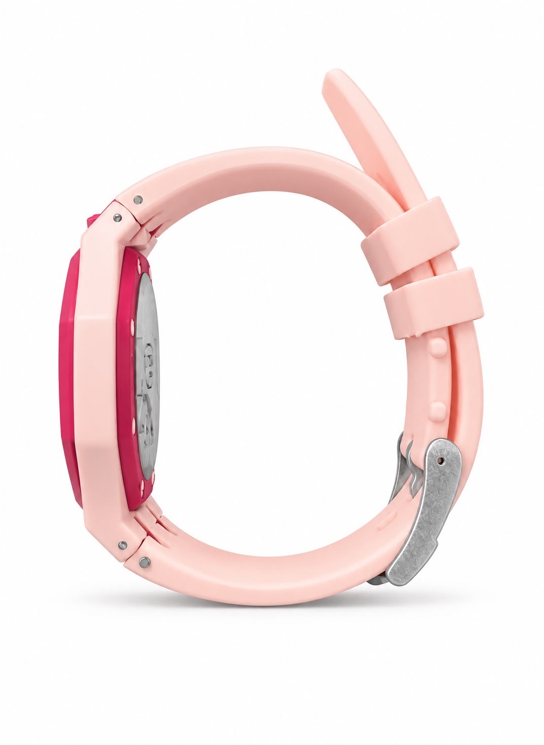 Mivaro Time Pink Slikon Askılı AKsesuar Kol Saati