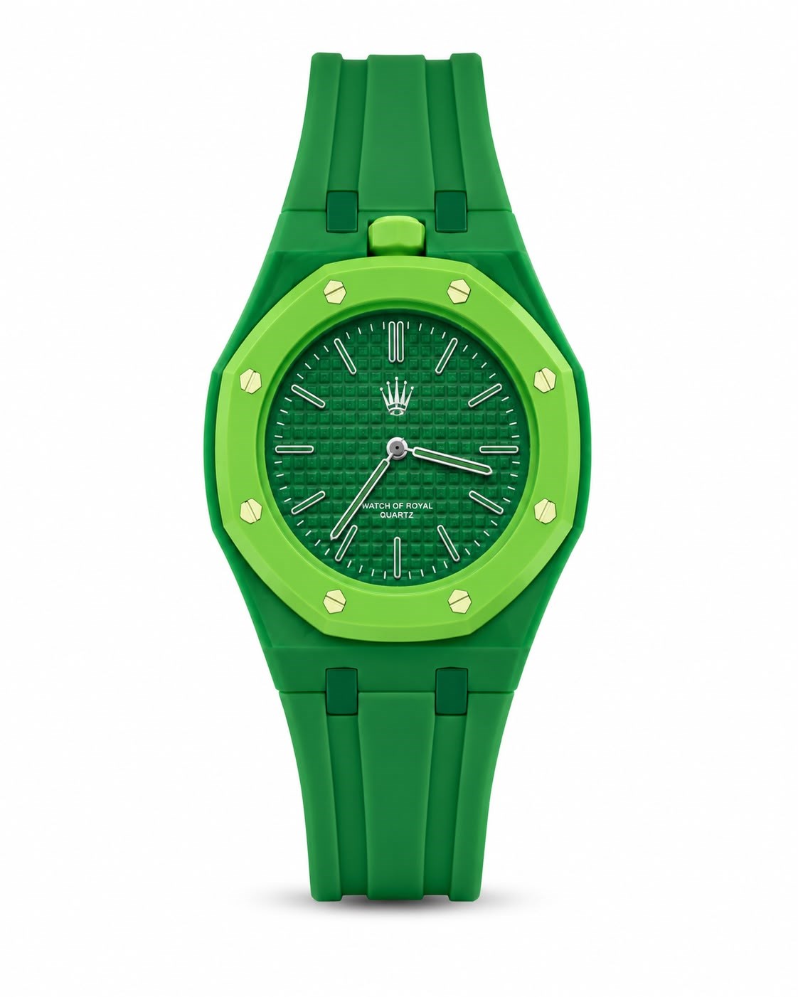 Mivaro Time Green Slikon Askılı AKsesuar Kol SaatiKol SaatiWATCHOFROYALMivaroMivaro Time Green Slikon Askılı AKsesuar Kol Saati