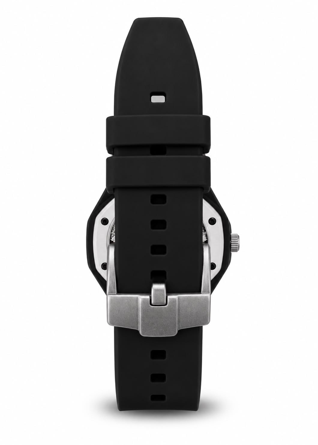 Mivaro Time Black Slikon Askılı AKsesuar Kol Saati