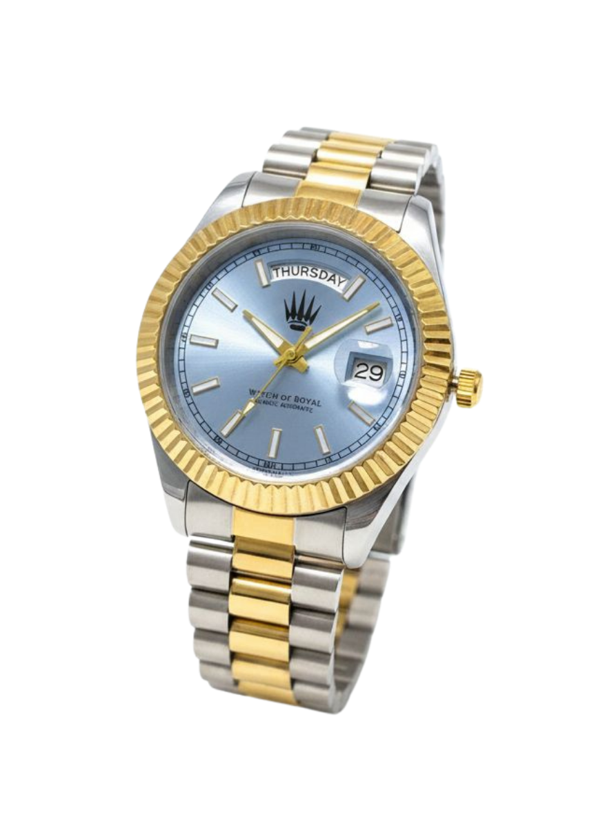 Moment Silver Gold Blue Kol SaatiKol SaatiWATCHOFROYALMomentMoment Silver Gold Blue Kol Saati