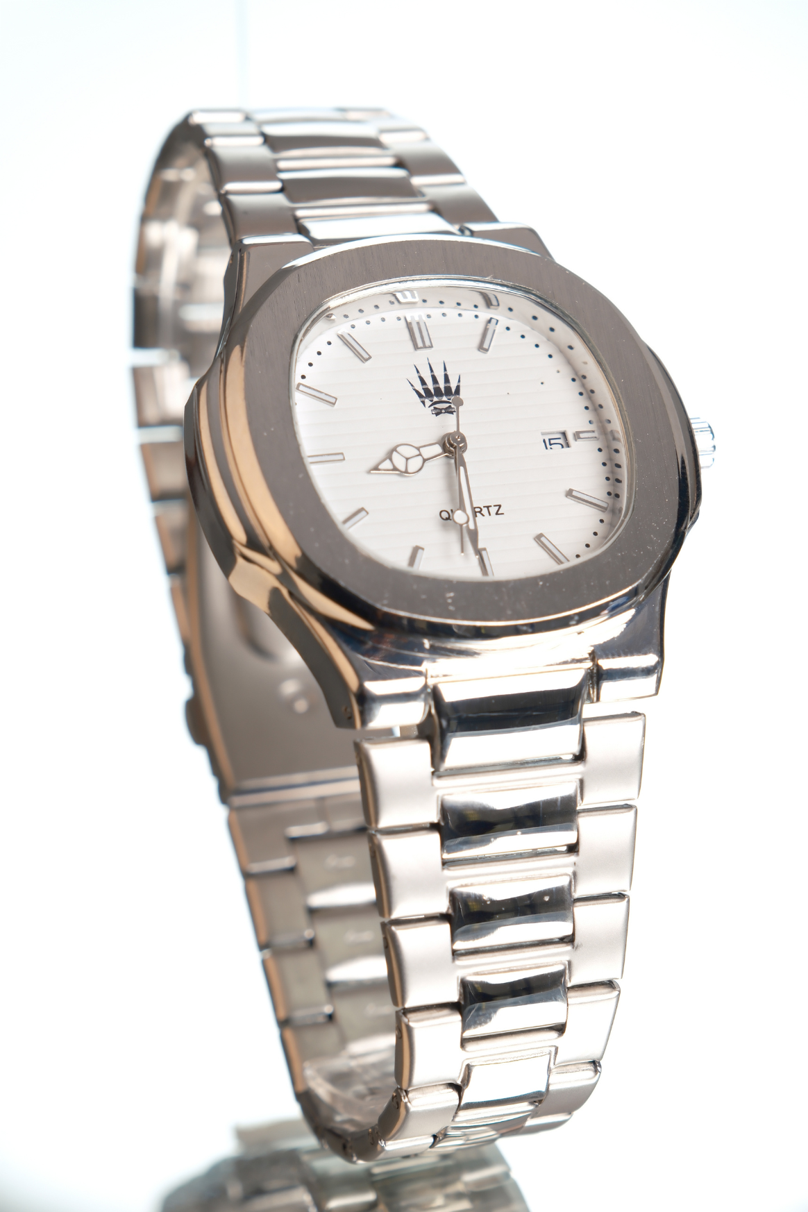 Nautilus Silver White Kol SaatiWatchesWATCHOFROYALNautilusNautilus Silver White Kol Saati