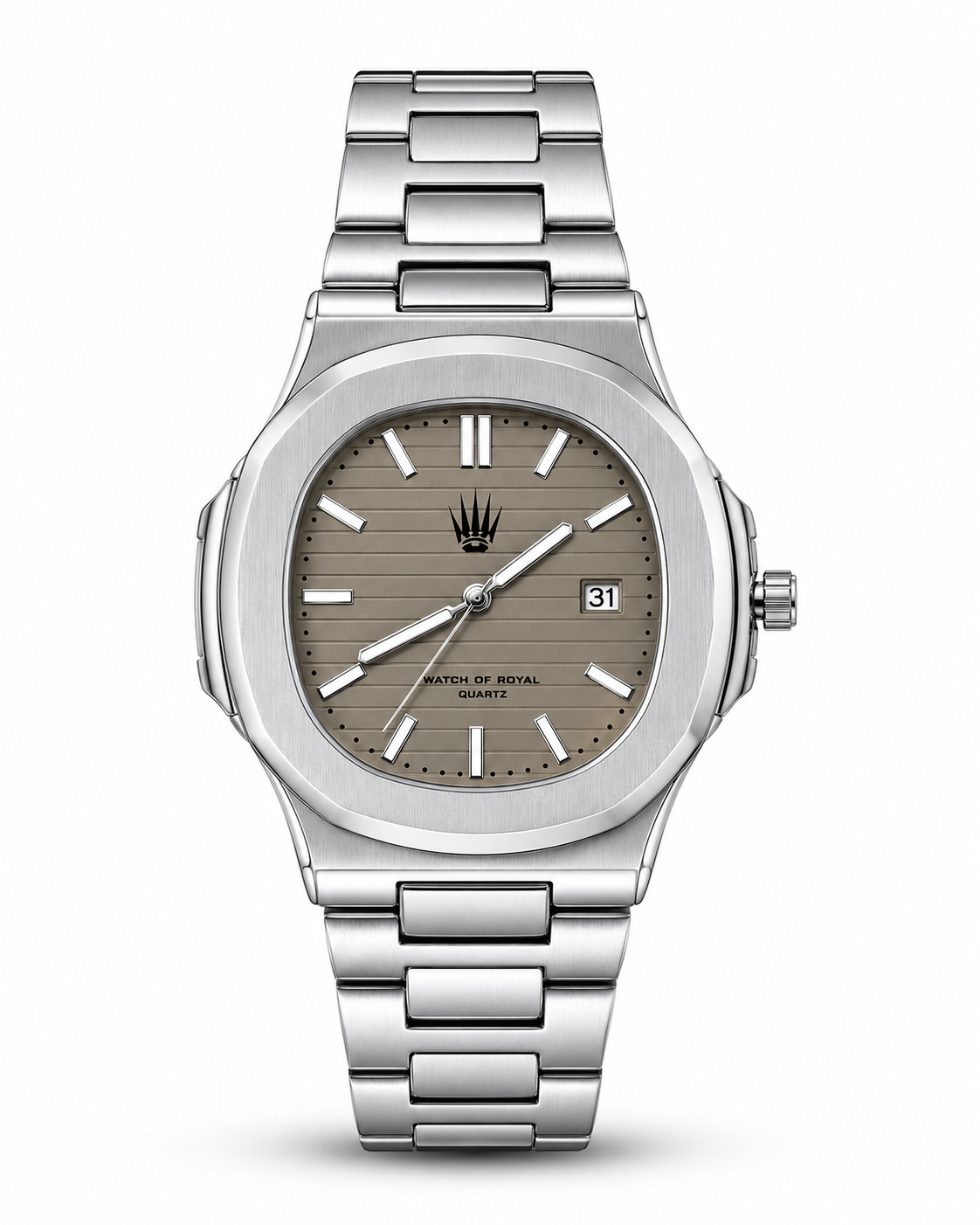 Nautilus Silver Bej Kol SaatiWatchesWATCHOFROYALNautilusNautilus Silver Bej Kol Saati