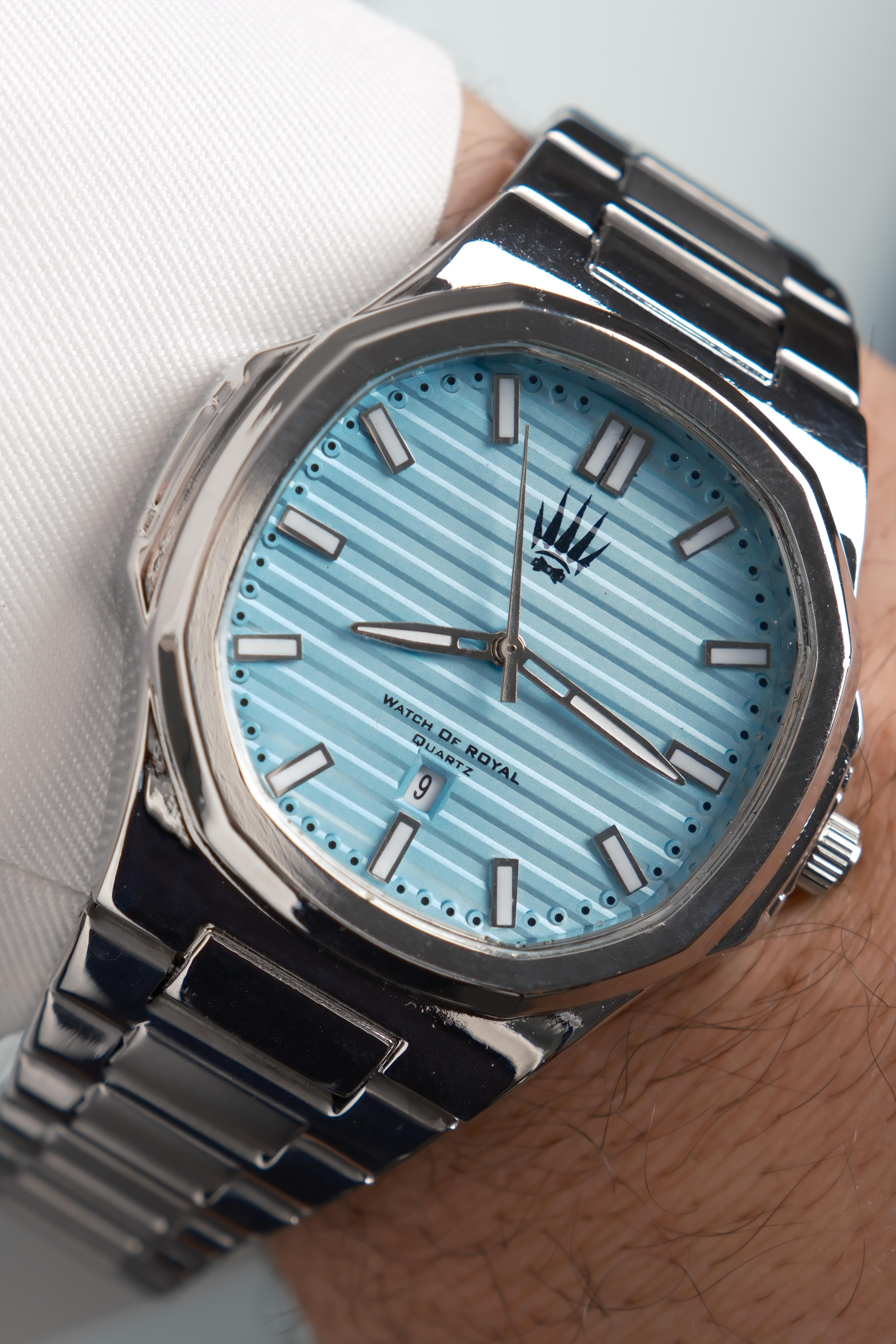 isimsiz Silver Turkuaz Kol SaatiWatchesWATCHOFROYALNovatickisimsiz Silver Turkuaz Kol Saati