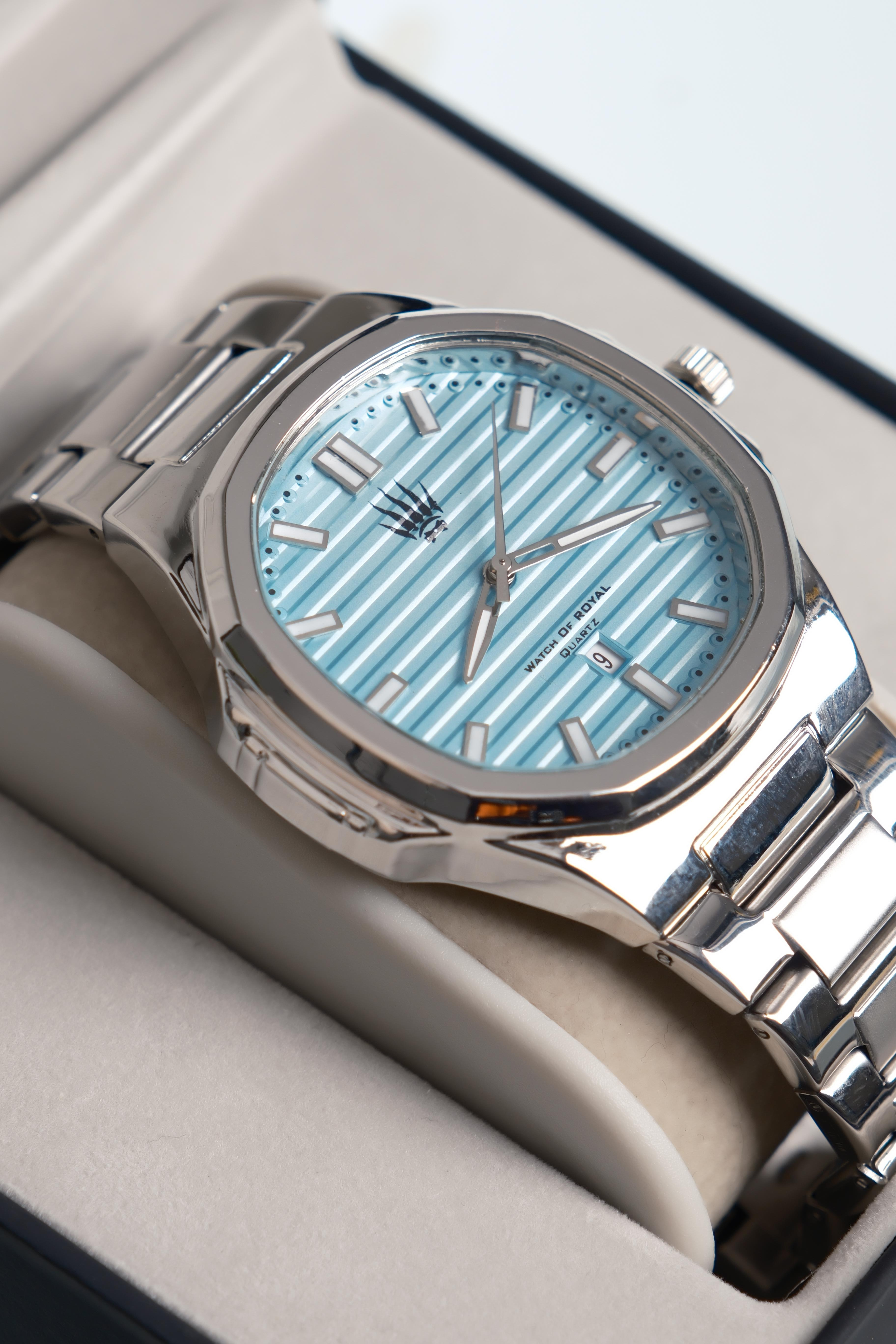 isimsiz Silver Turkuaz Kol SaatiWatchesWATCHOFROYALNovatickisimsiz Silver Turkuaz Kol Saati