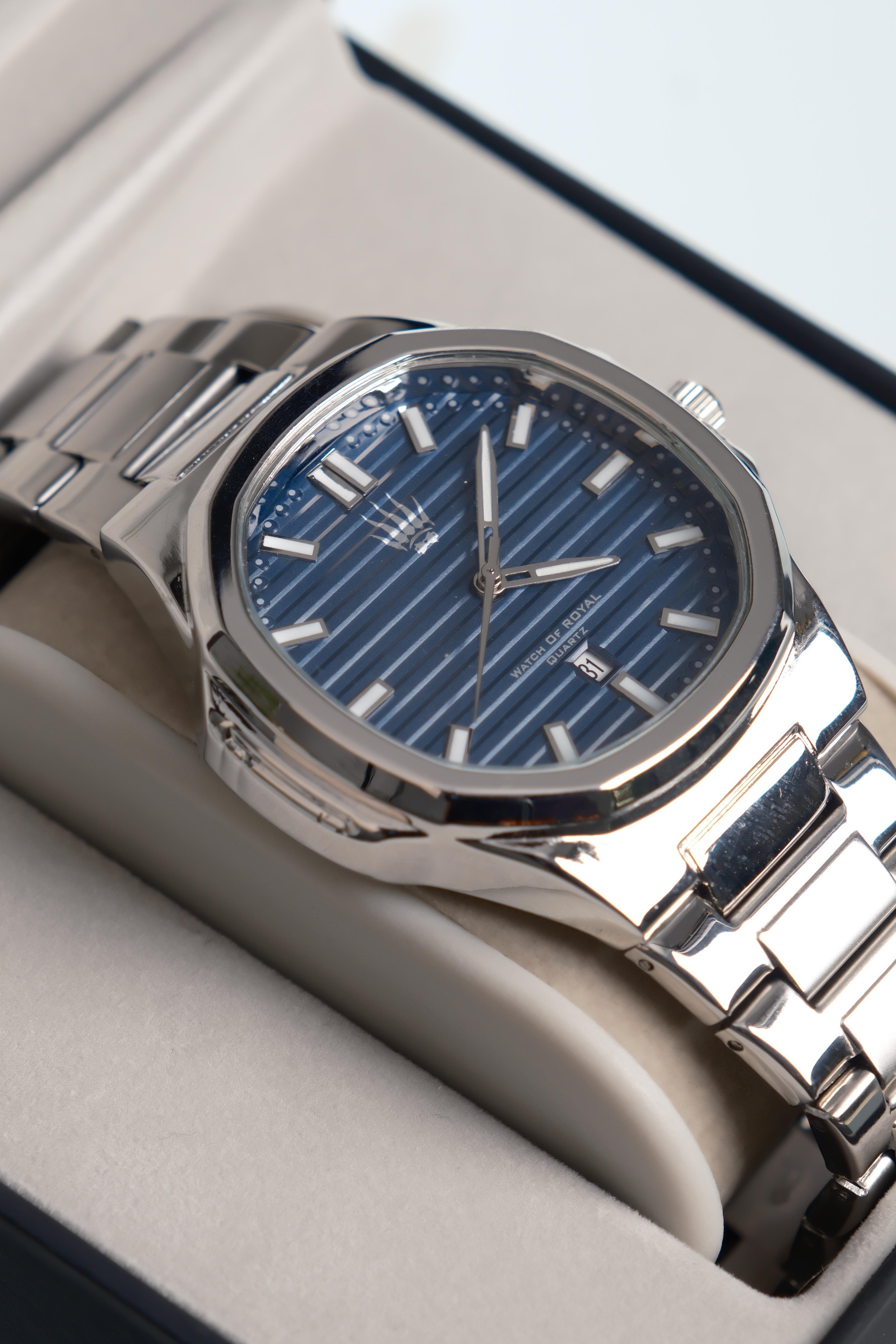 Novatick Silver Lacivert Kol SaatiWatchesWATCHOFROYALNovatickNovatick Silver Lacivert Kol Saati