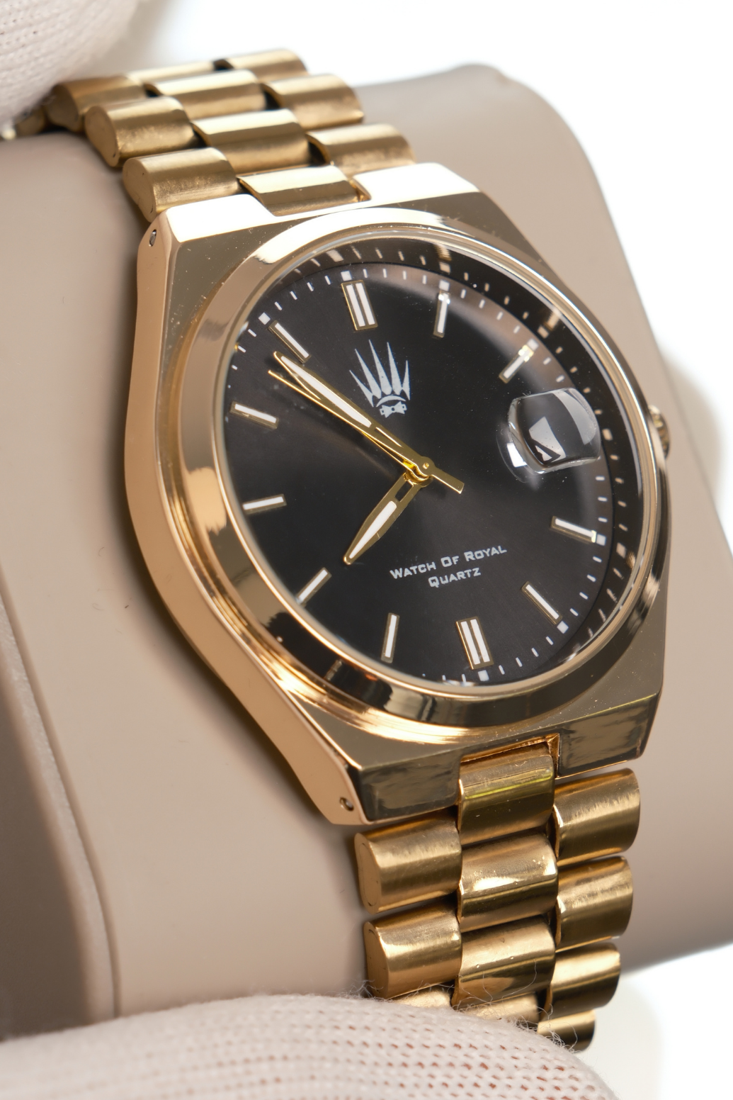 Ocean Gold Black Kol SaatiWatchesWATCHOFROYALOceanOcean Gold Black Kol Saati