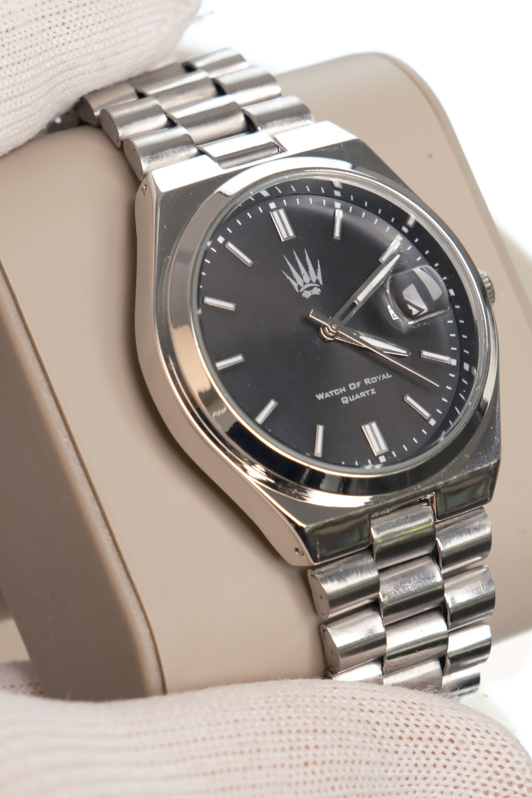 Ocean Silver Siyah Kol SaatiWatchesWATCHOFROYALOceanOcean Silver Siyah Kol Saati