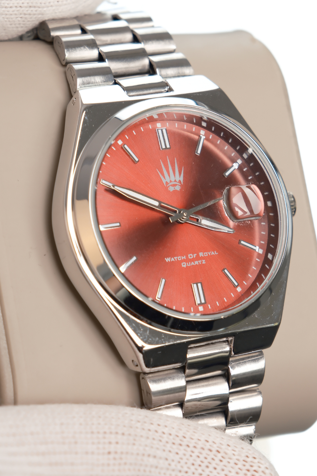 Ocean Silver Red Kol SaatiWatchesWATCHOFROYALOceanOcean Silver Red Kol Saati