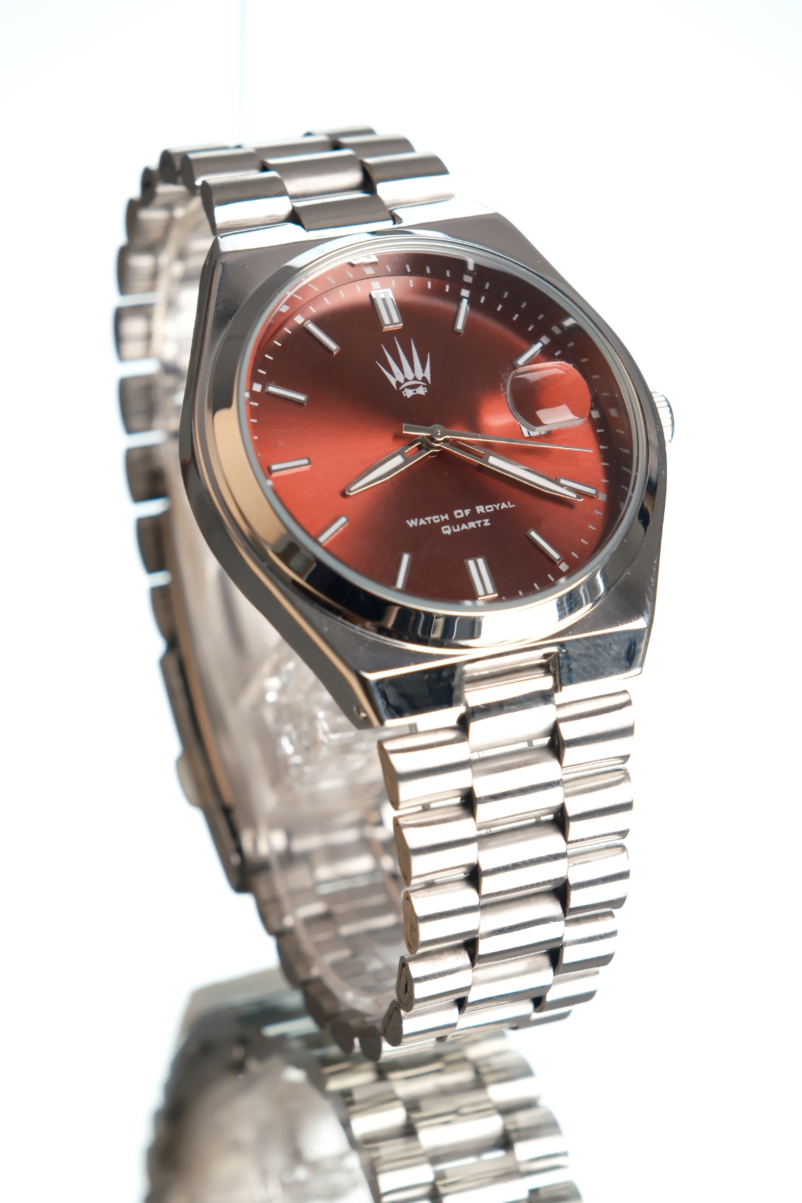 Ocean Silver Red Kol SaatiWatchesWATCHOFROYALOceanOcean Silver Red Kol Saati