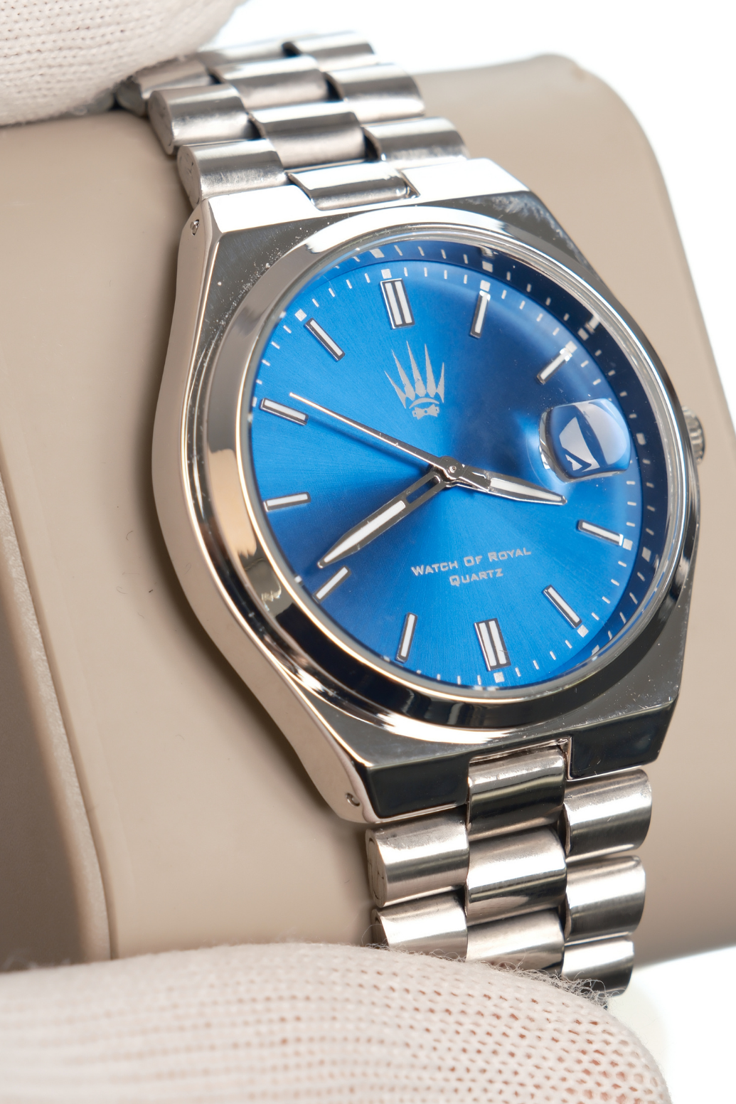 Ocean Silver Blue Kol SaatiWatchesWATCHOFROYALOceanOcean Silver Blue Kol Saati