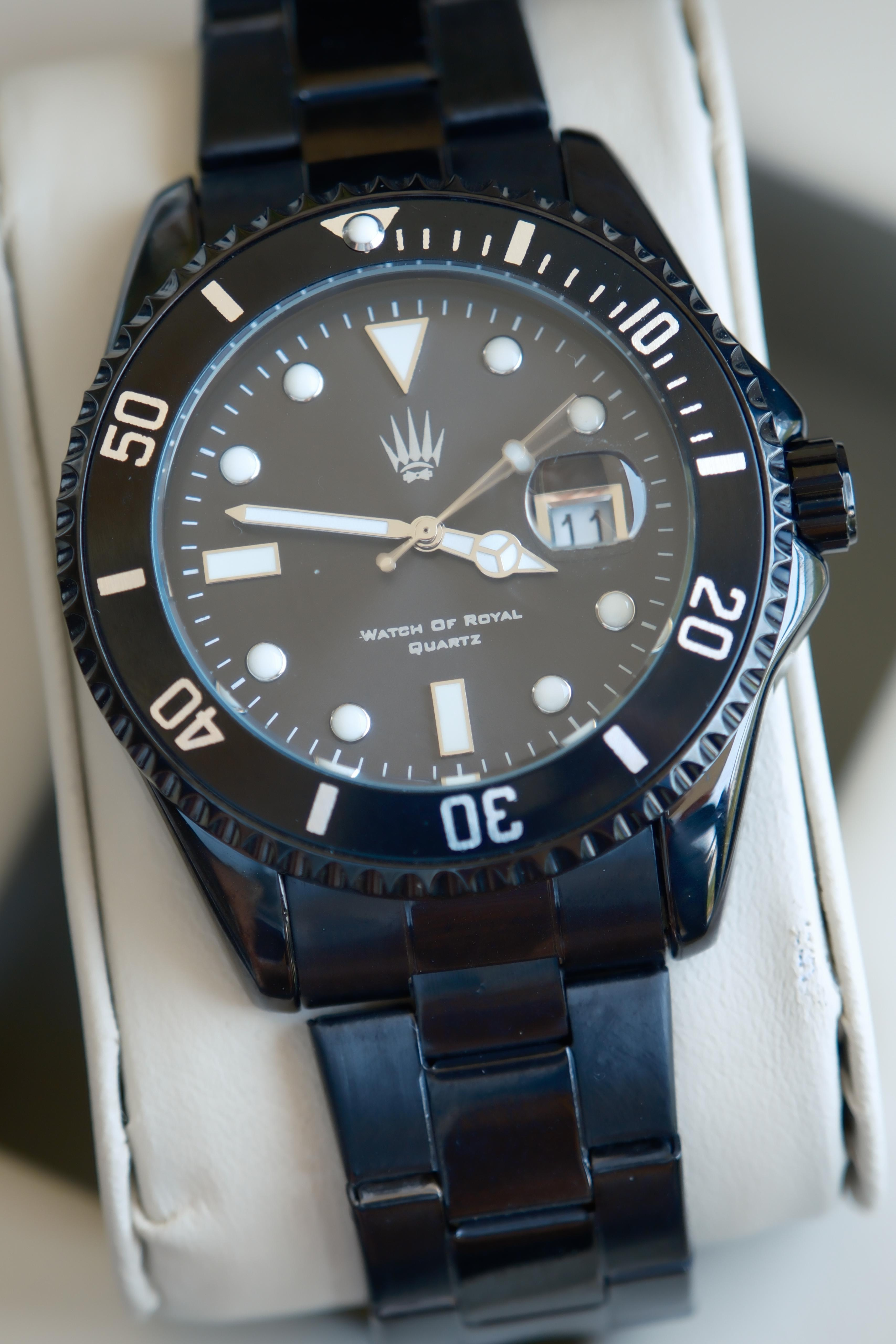 Bold Black Çelik Kol SaatiWatchesWATCHOFROYALRichardBold Black Çelik Kol Saati