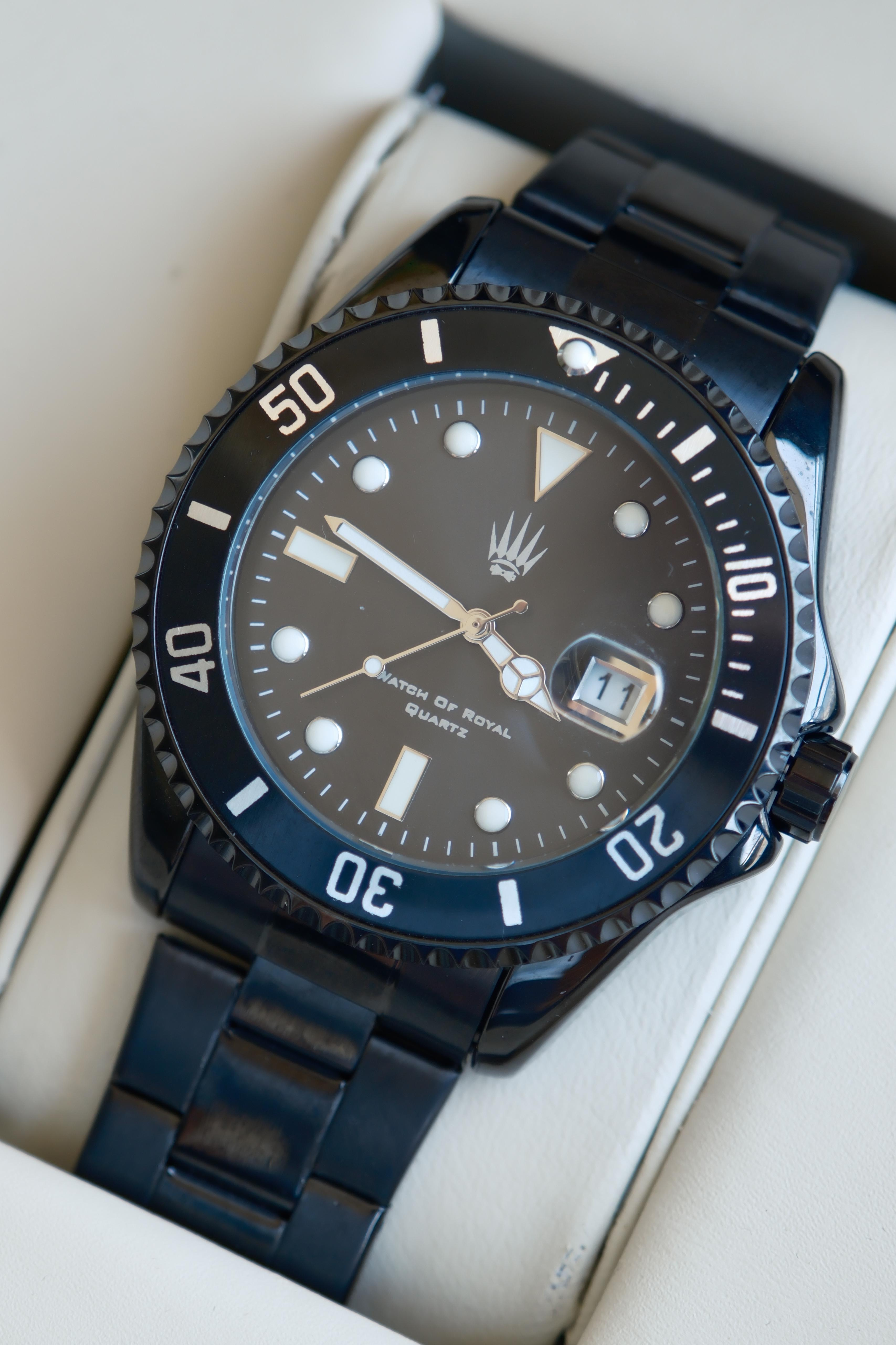 Bold Black Çelik Kol SaatiWatchesWATCHOFROYALRichardBold Black Çelik Kol Saati