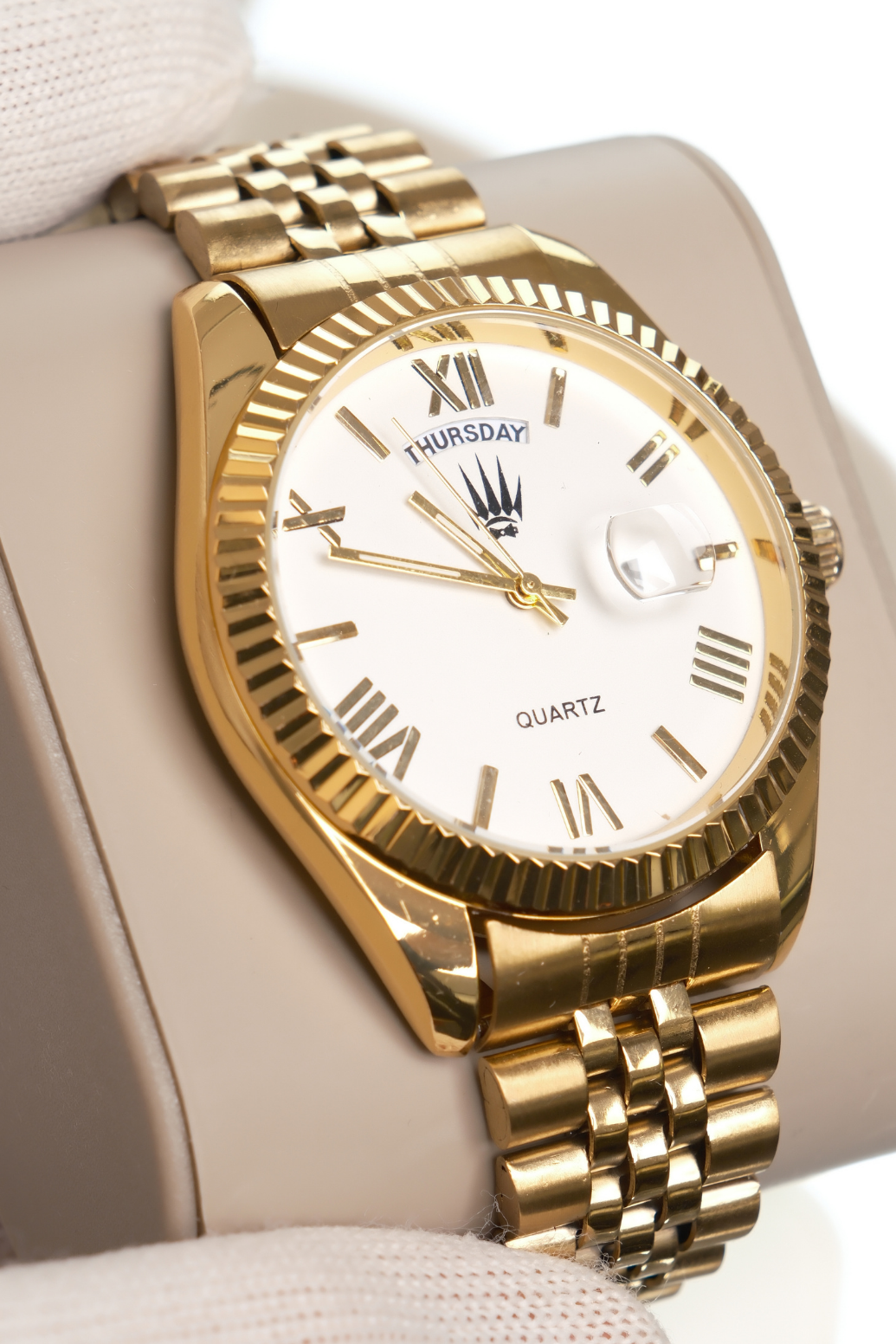 Rynor Gold White Kol SaatiWatchesWATCHOFROYALRoyaldateRynor Gold White Kol Saati