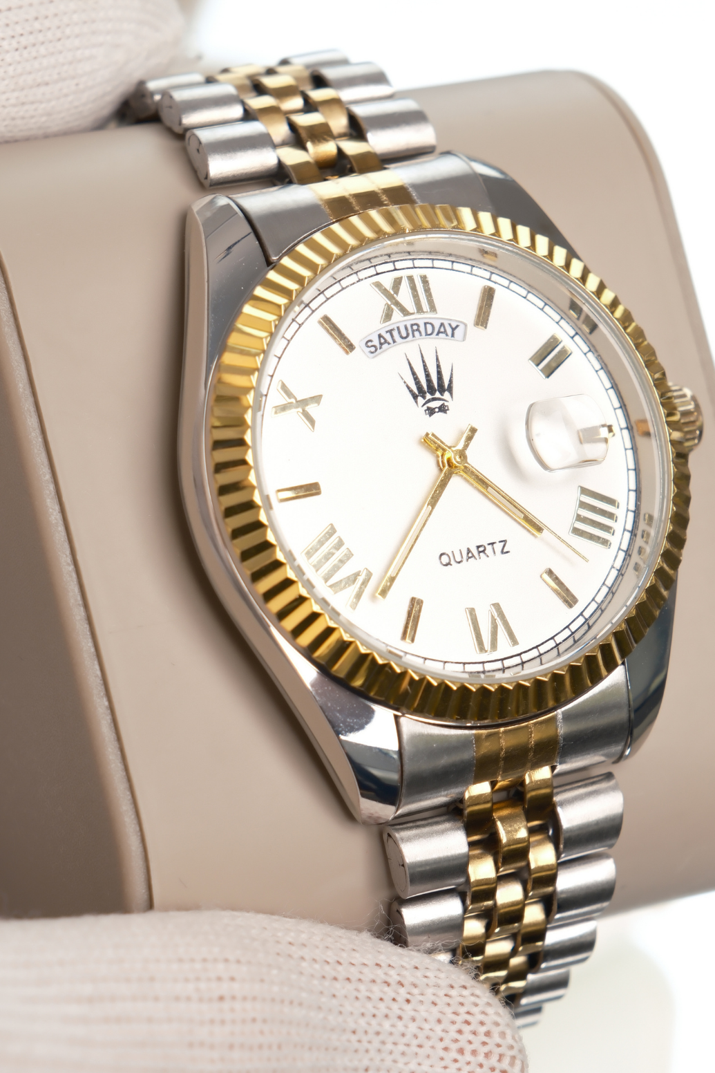 Royal date Silver Gold White Kol SaatiWatchesWATCHOFROYALRoyaldateRoyal date Silver Gold White Kol Saati