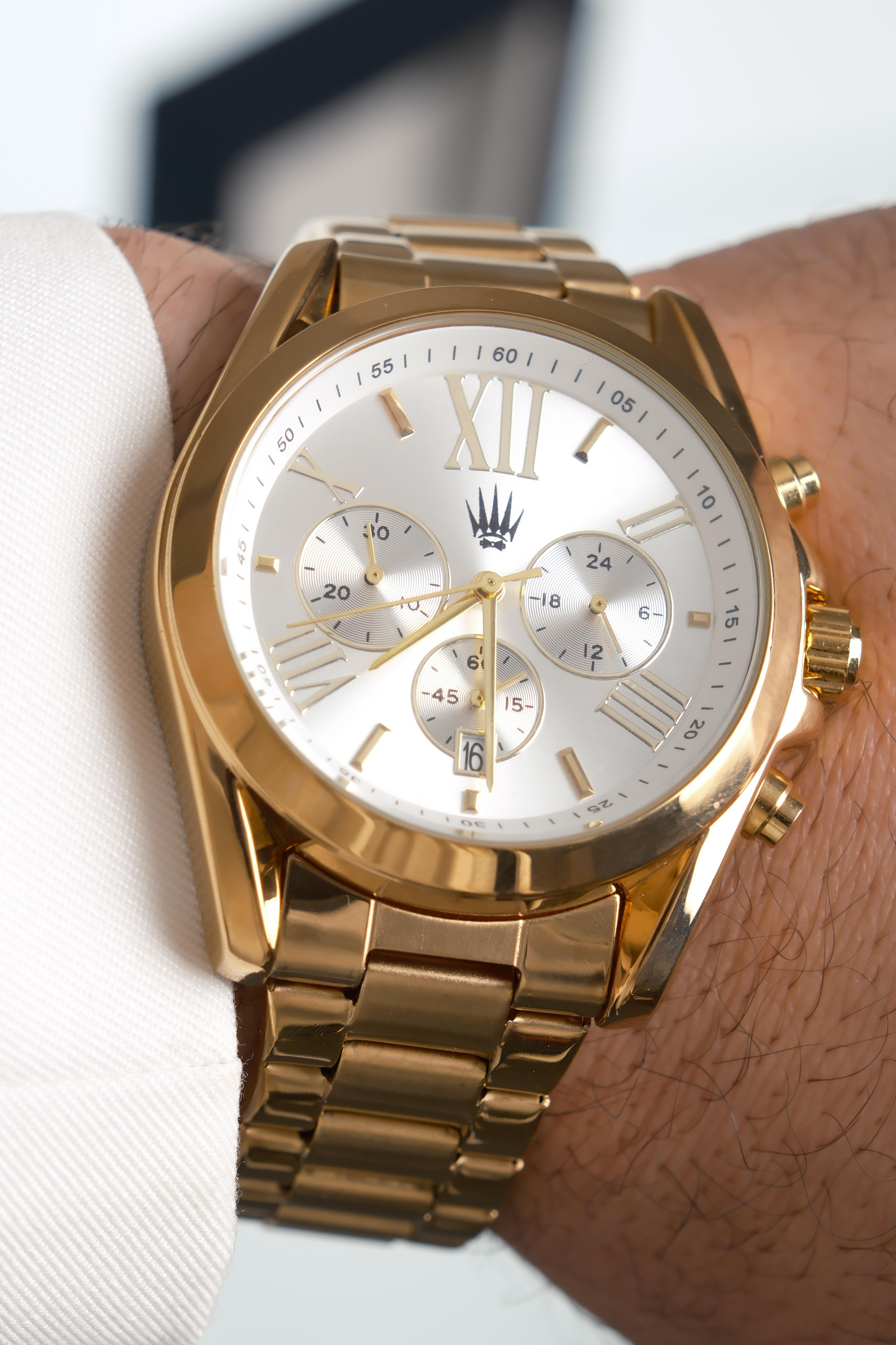 Royce Gold White Çelik Kol SaatiKol SaatiWATCHOFROYALRoyceRoyce Gold White Çelik Kol Saati