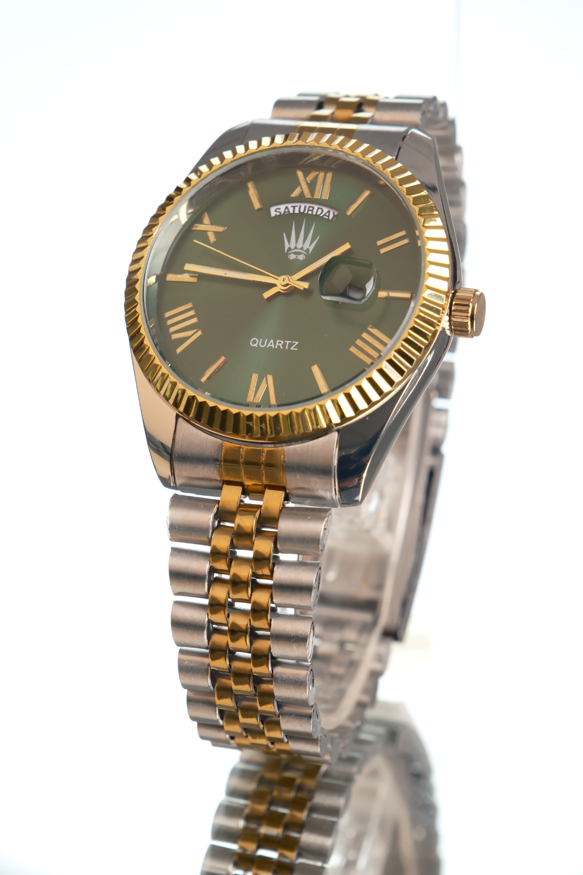 Rynor Silver Gold Green Kol SaatiWatchesWATCHOFROYALRynorRynor Silver Gold Green Kol Saati