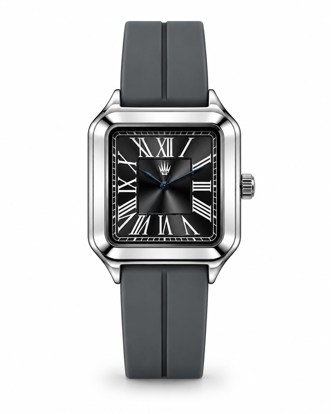 Square Soft Touch Kordon Grey Kol Saati