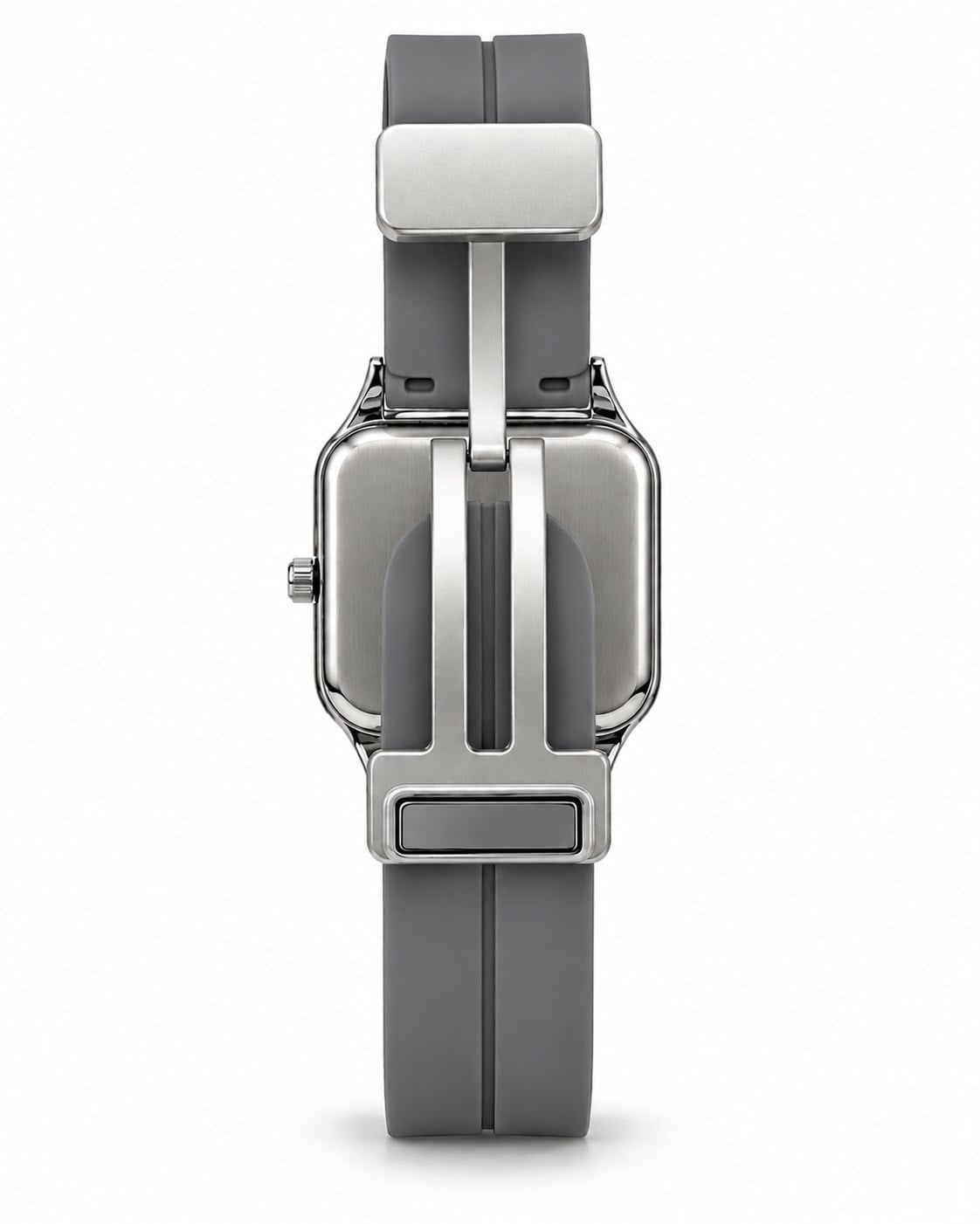 Square Soft Touch Kordon Grey Kol Saati