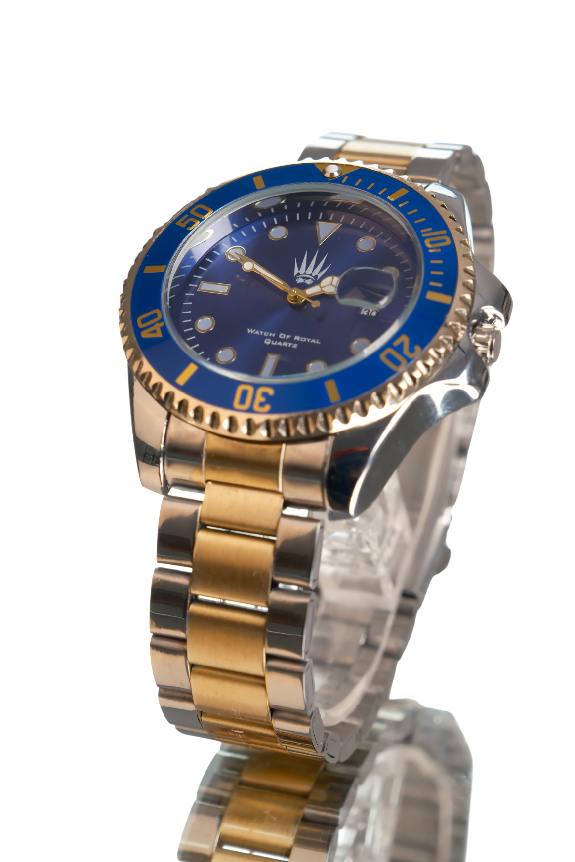 Titan Silver Gold Blue Kol SaatiKol SaatiWATCHOFROYALTitanTitan Silver Gold Blue Kol Saati