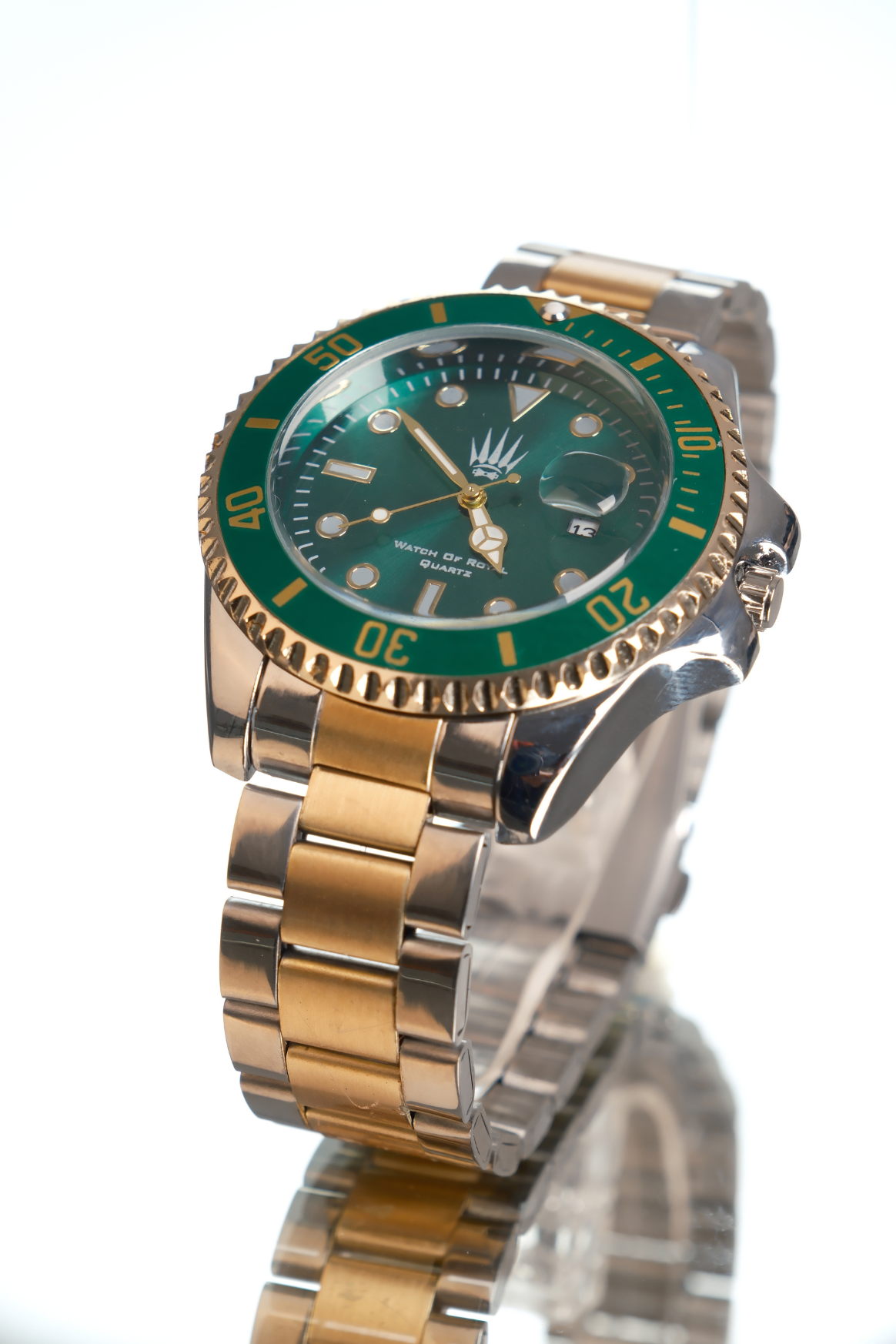 Titan Silver Gold Yeşil Kol SaatiWatchesWATCHOFROYALTitanTitan Silver Gold Yeşil Kol Saati