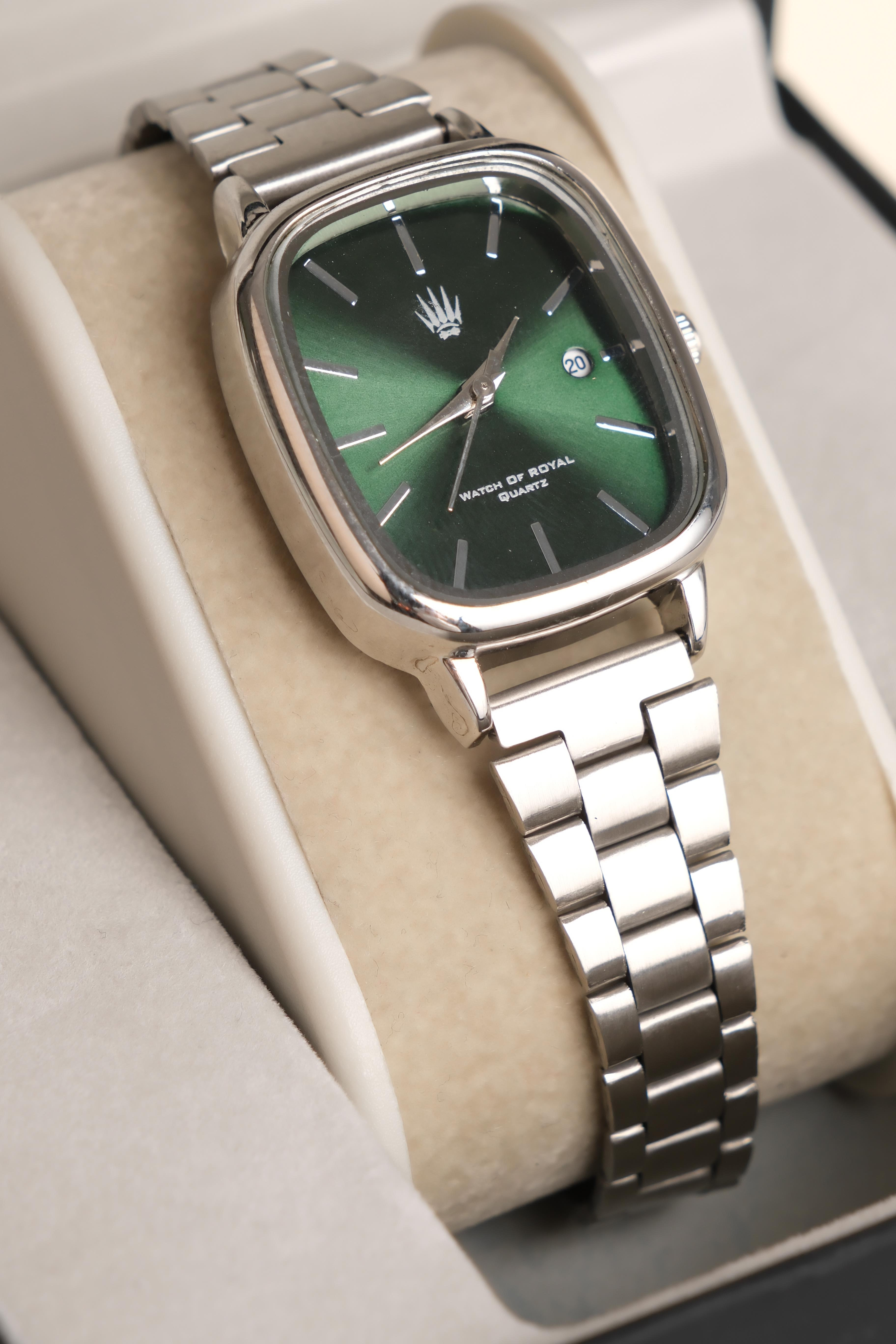 Valenza Classic Time Silver Green Kol SaatiKol SaatiWATCHOFROYALvalenzaValenza Classic Time Silver Green Kol Saati