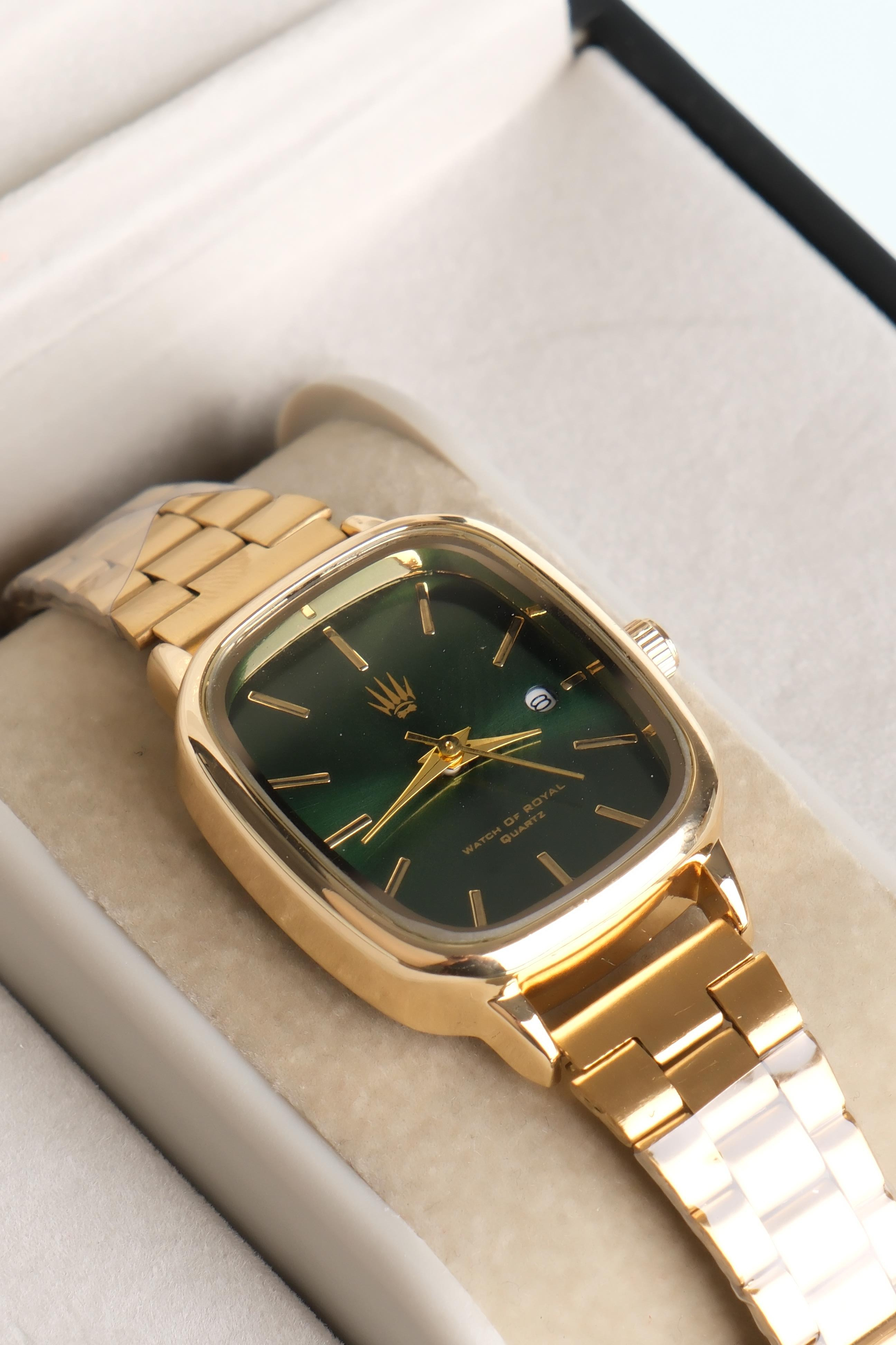 Valenza Classic Time Gold green Kol SaatiKol SaatiWATCHOFROYALvalenzaValenza Classic Time Gold green Kol Saati