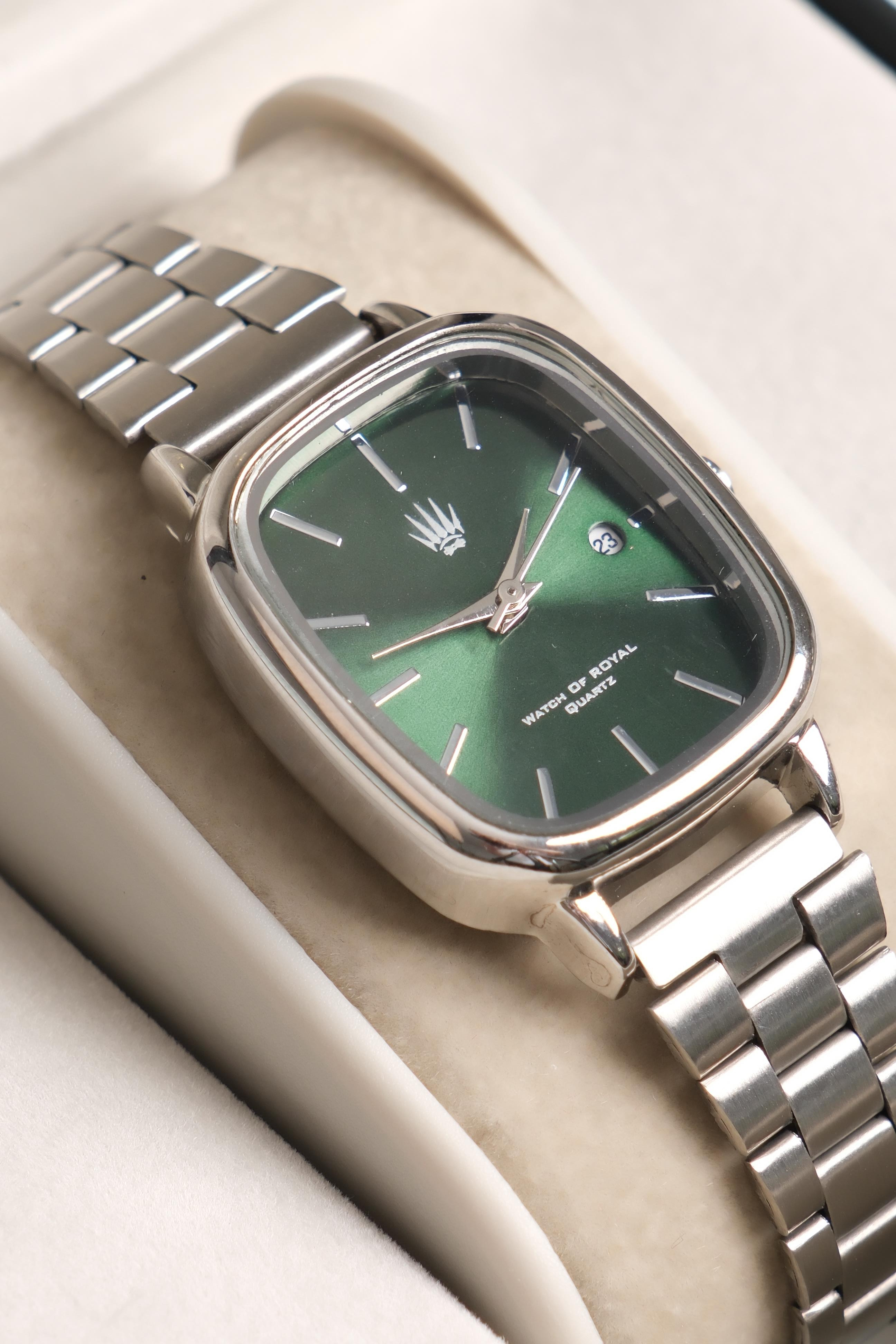 Valenza Classic Time Silver Green Kol SaatiKol SaatiWATCHOFROYALvalenzaValenza Classic Time Silver Green Kol Saati