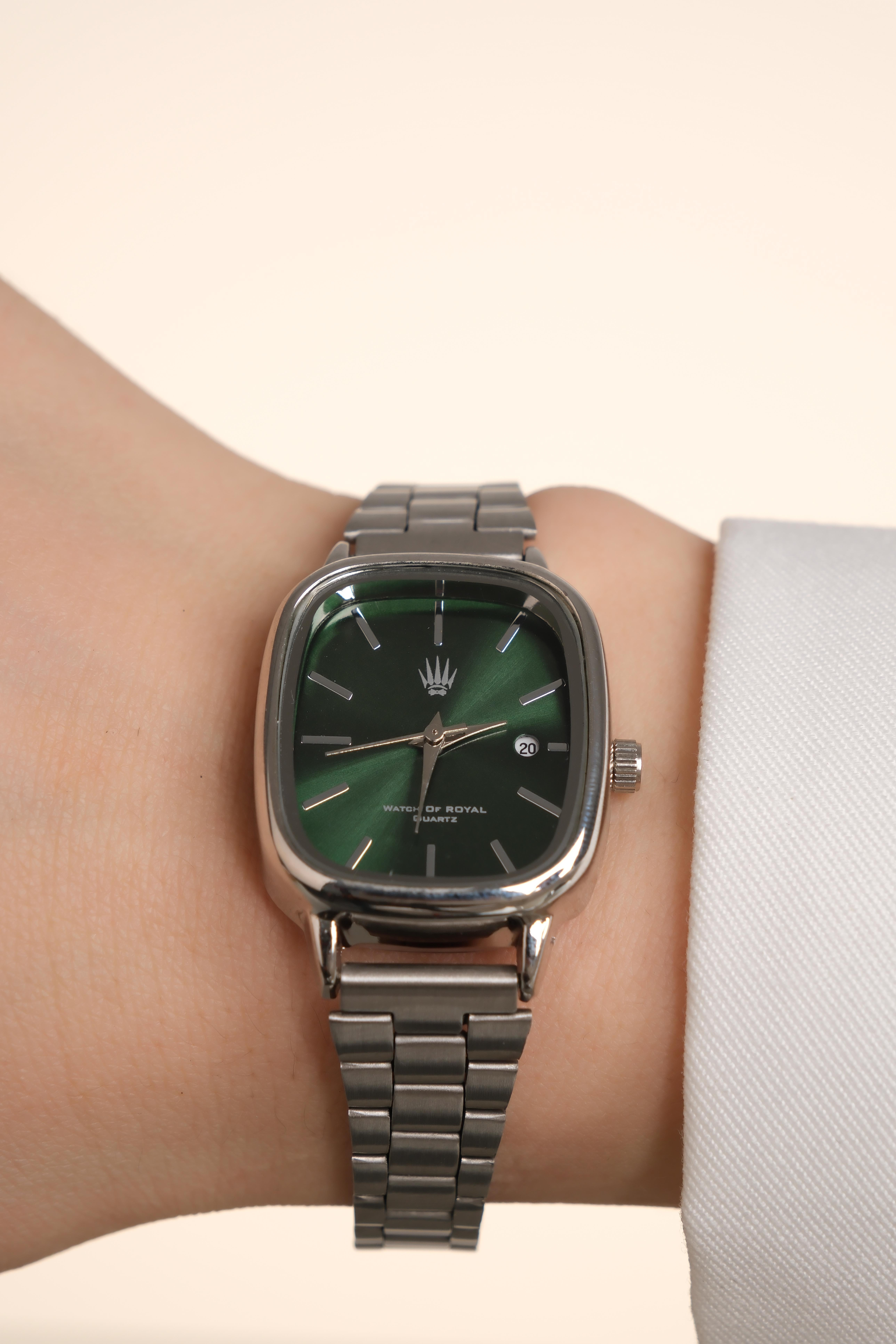 Valenza Classic Time Silver Green Kol SaatiKol SaatiWATCHOFROYALvalenzaValenza Classic Time Silver Green Kol Saati