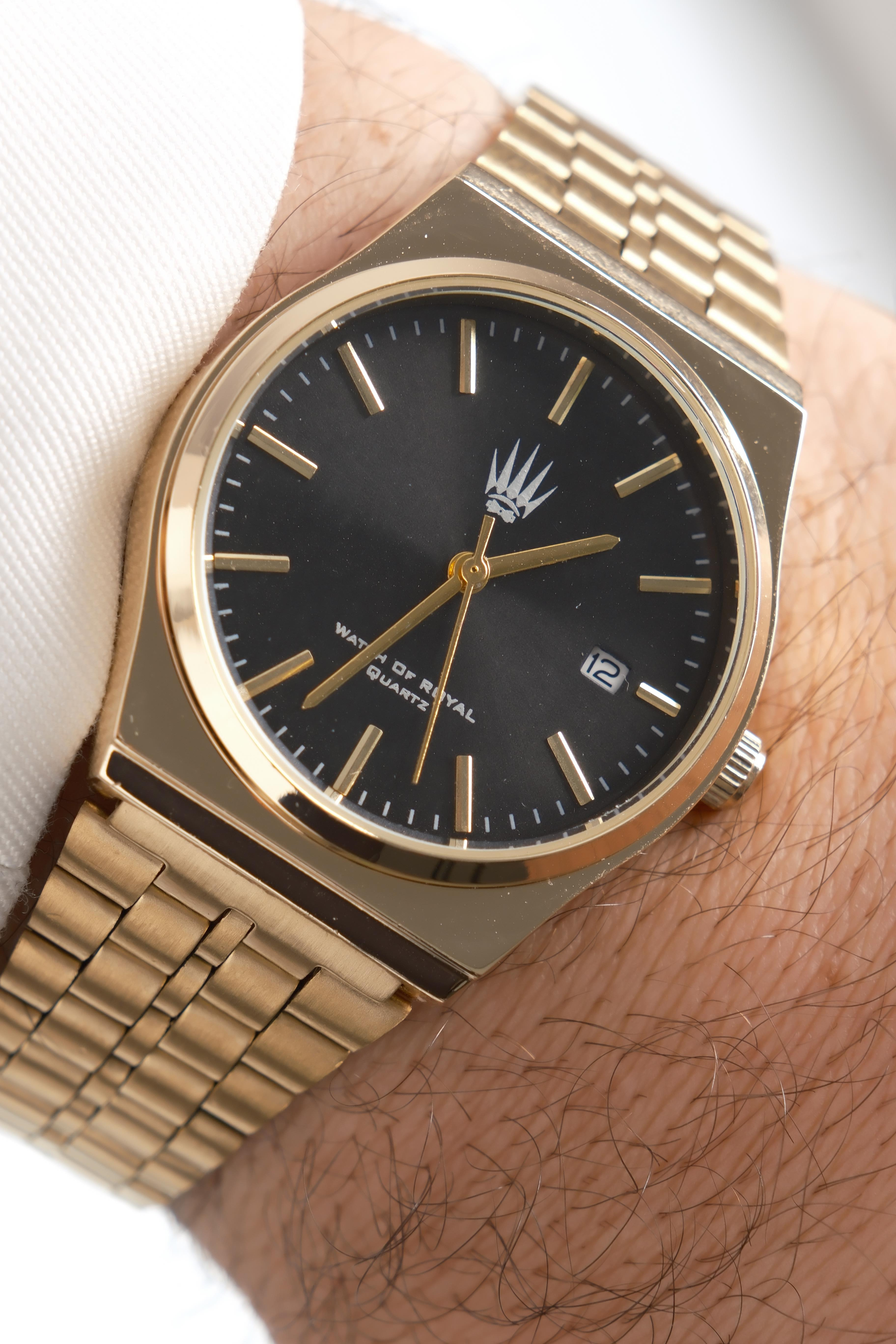 Virtus Classic Time Gold Black Kol SaatiWatchesWATCHOFROYALVirtusClassicVirtus Classic Time Gold Black Kol Saati