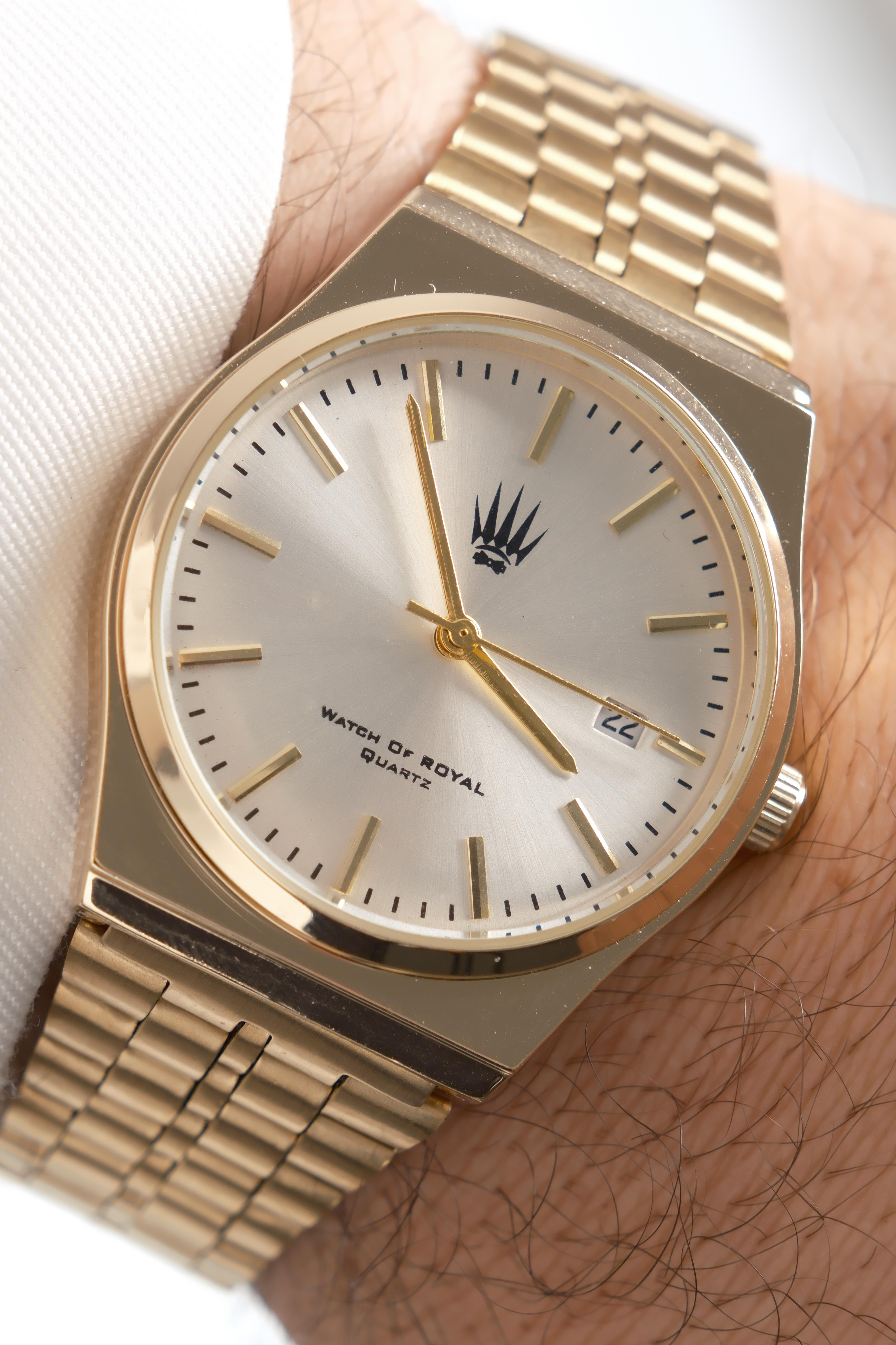 Virtus Classic Time Gold White Kol SaatiWatchesWATCHOFROYALVirtusClassicVirtus Classic Time Gold White Kol Saati