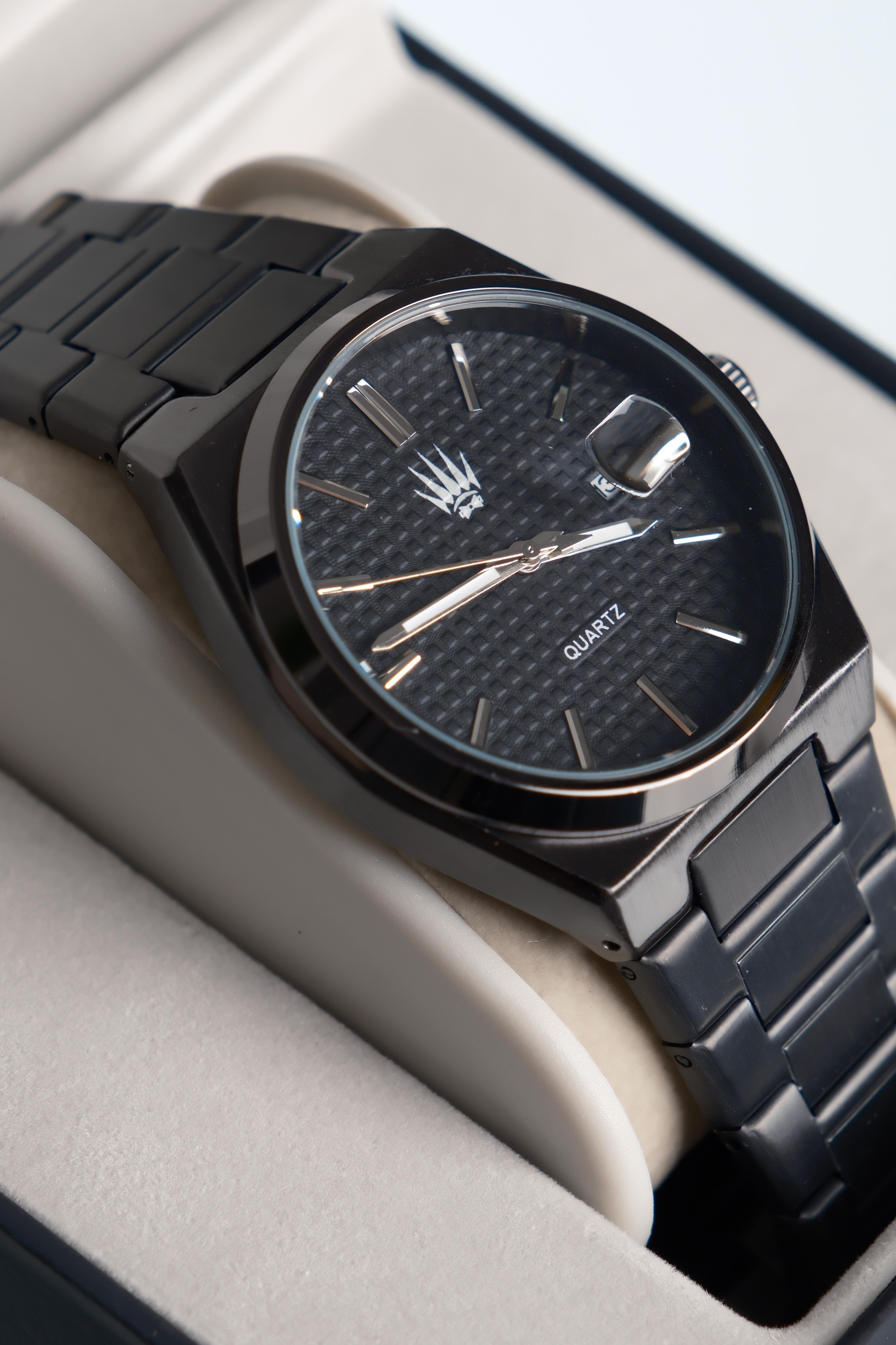 Vortex Dark Black Çelik Kol SaatiWatchesWATCHOFROYALVORTEXVortex Dark Black Çelik Kol Saati