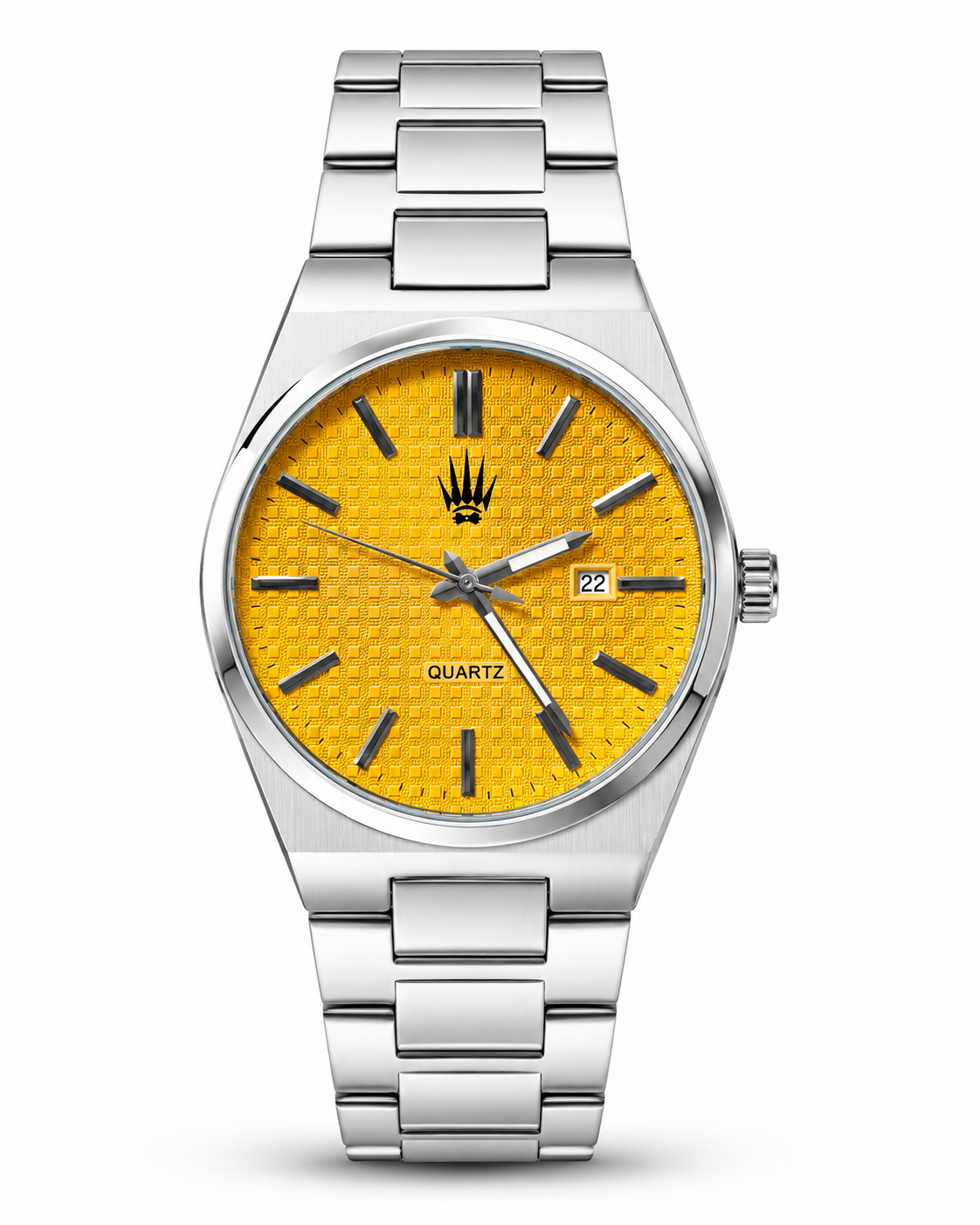 Vortex Silver Yellow Çelik Kol SaatiWatchesWATCHOFROYALVORTEXVortex Silver Yellow Çelik Kol Saati