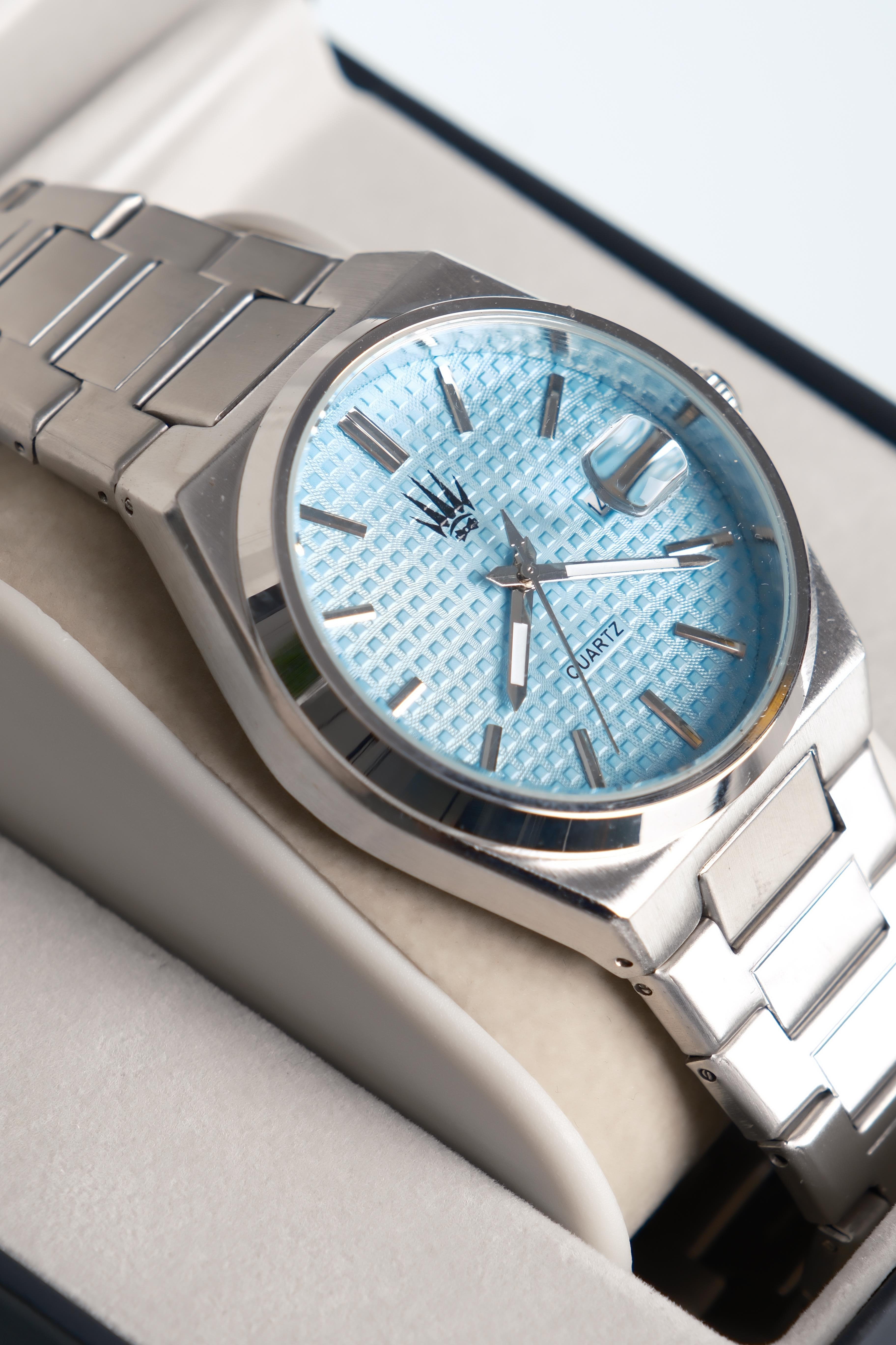 Vortex Silver Turkuaz Çelik Kol SaatiKol SaatiWATCHOFROYALVORTEXVortex Silver Turkuaz Çelik Kol Saati