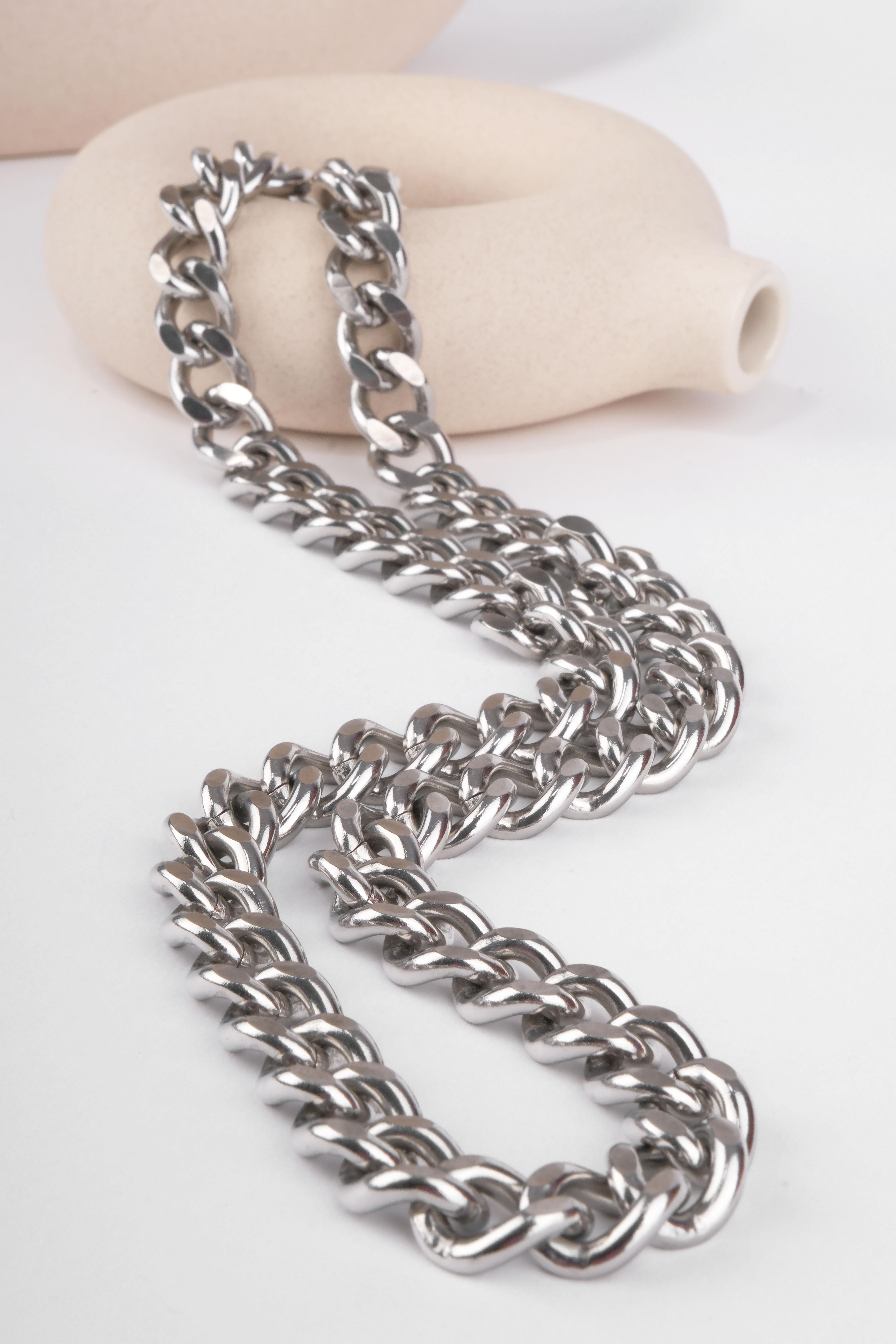 CHAIN BANGLE SILVER ÇELİK KOLYEKOLYEWATCHOFROYALCHAINBANGLECHAIN BANGLE SILVER ÇELİK KOLYE