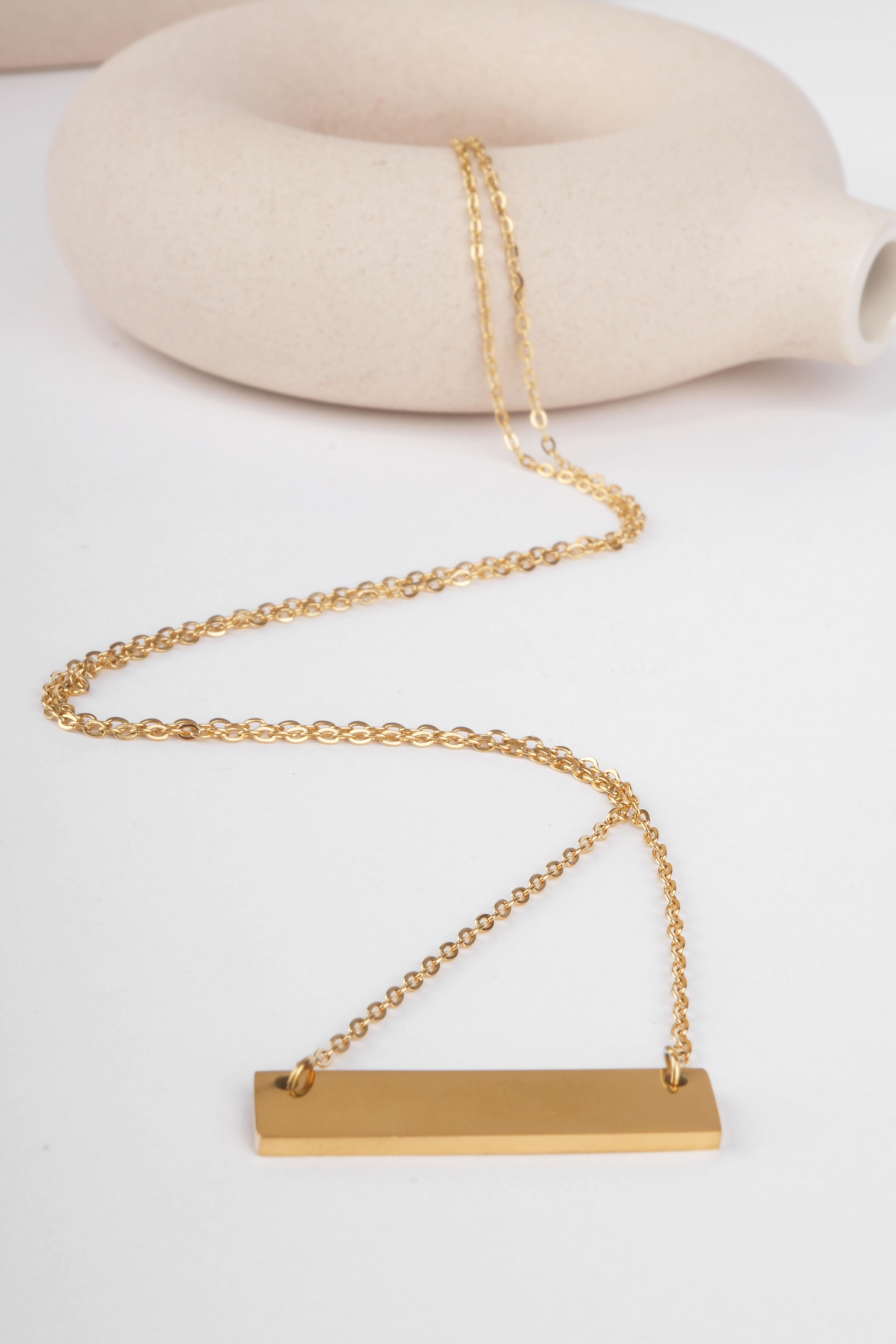 ISABELLA GOLD STEEL NECKLACENECKLACEWATCHOFROYALISBLLGLDISABELLA GOLD STEEL NECKLACE