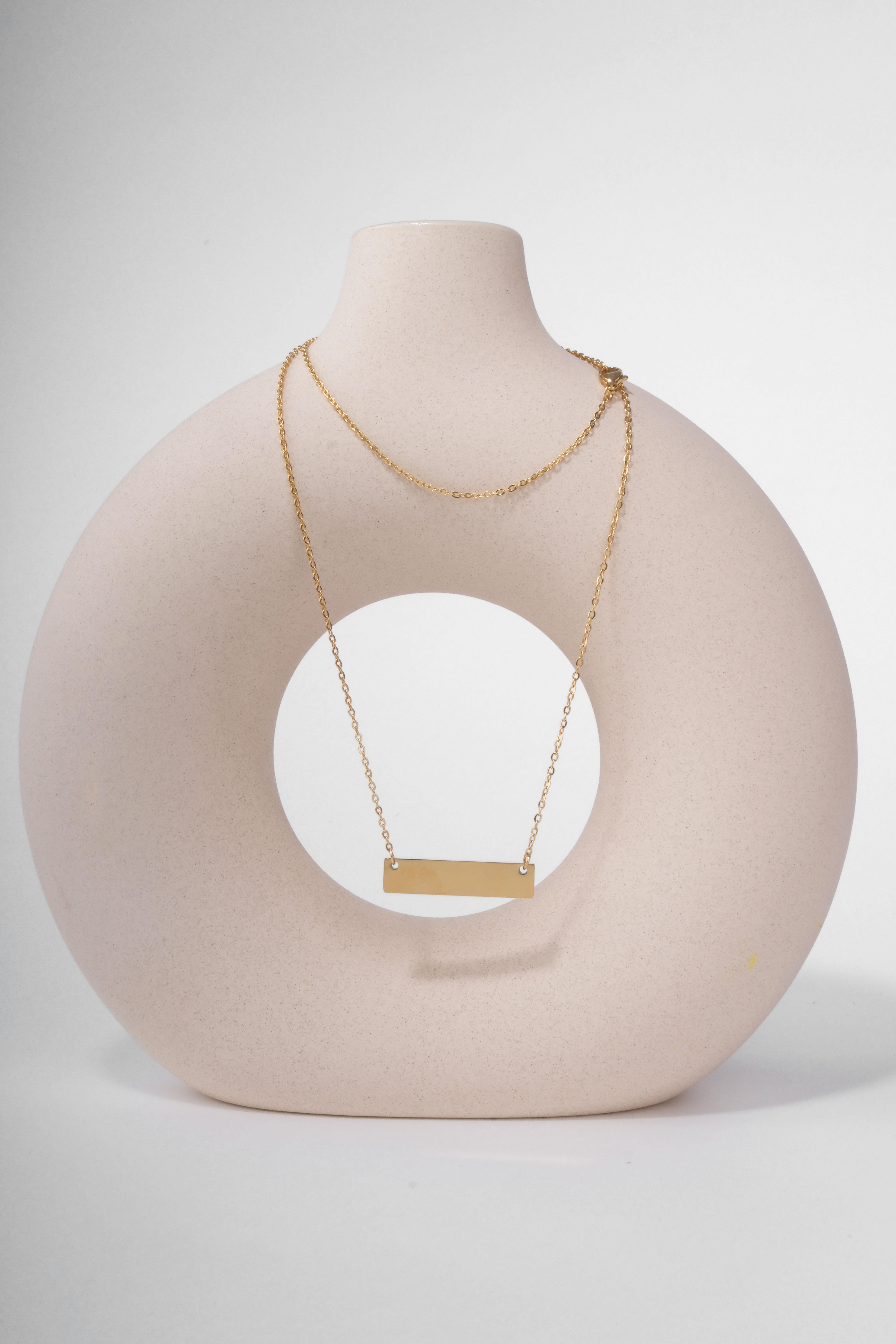 ISABELLA GOLD STEEL NECKLACENECKLACEWATCHOFROYALISBLLGLDISABELLA GOLD STEEL NECKLACE