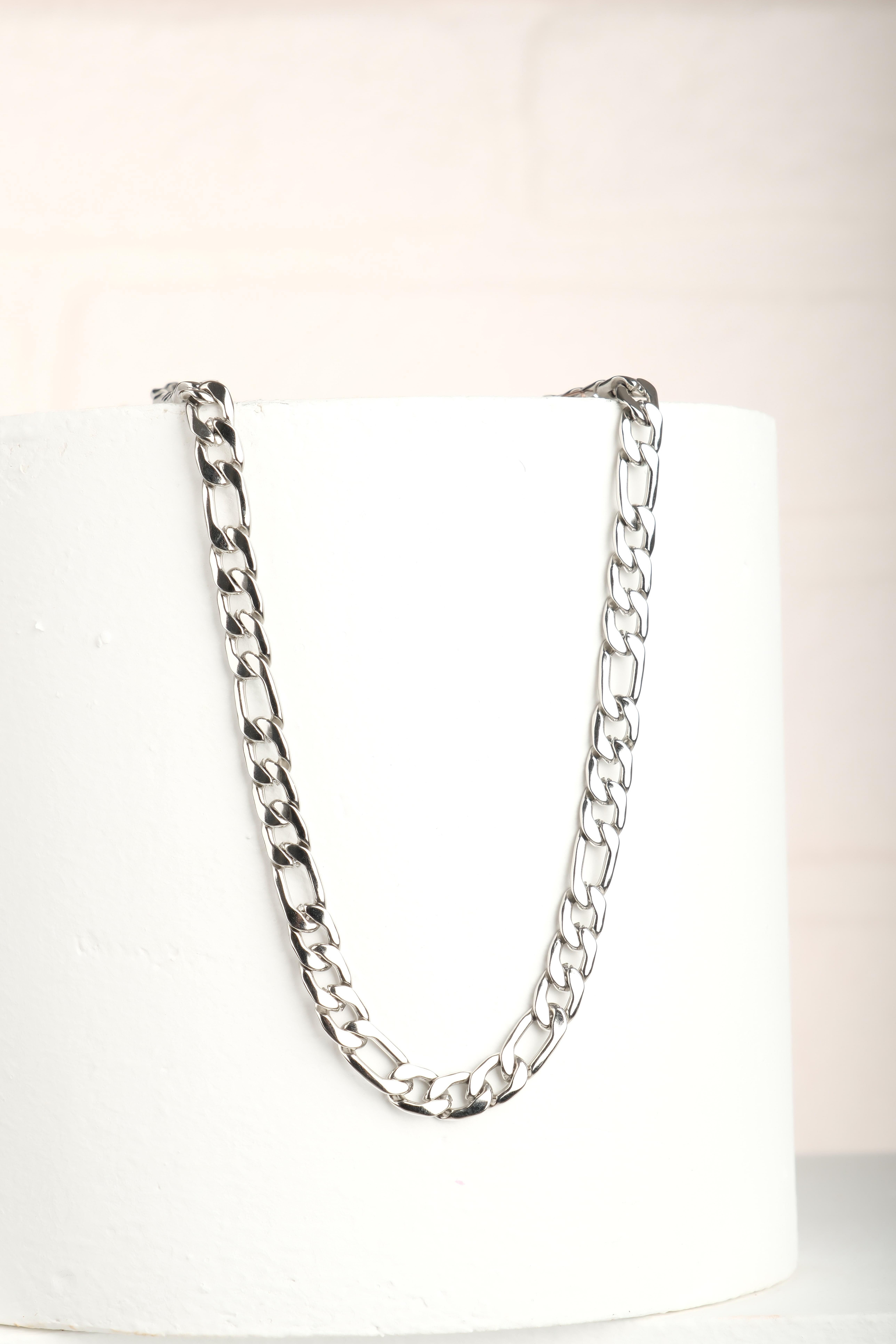 LUCE SILVER ÇELİK ZİNCİR KOLYEKolyeWATCHOFROYALLUCELUCE SILVER ÇELİK ZİNCİR KOLYE