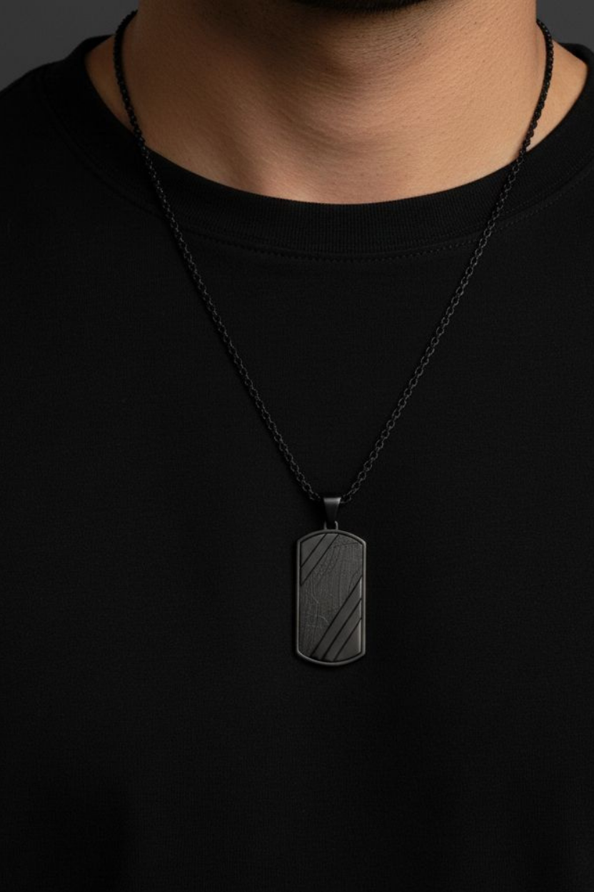 Singapore chain Black Çelik KolyeKolyeWATCHOFROYALSingaporeSingapore chain Black Çelik Kolye