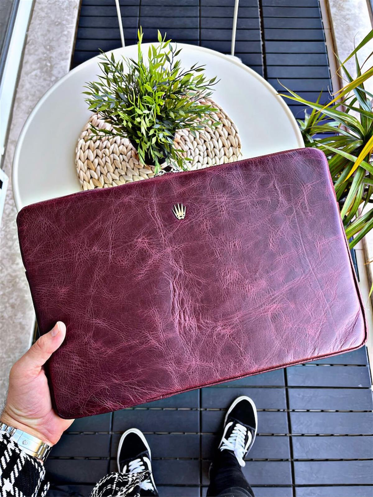 JUNGLE TIGUAN BORDO HAKİKİ DERİ CLUTCH EL ÇANTASILAPTOP BAGWATCHOFROYALBOUCHESTIGUANBORDOJUNGLE TIGUAN BORDO HAKİKİ DERİ CLUTCH EL ÇANTASI