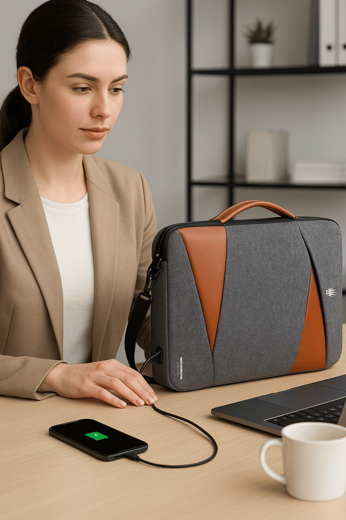 SmartPack Duo – USB & Type-C Girişli Laptop El ve Sırt ÇantasıLaptop&Evrak ÇantasıWATCHOFROYALSmartPack DuoSmartPack Duo – USB & Type-C Girişli Laptop El ve Sırt Çantası